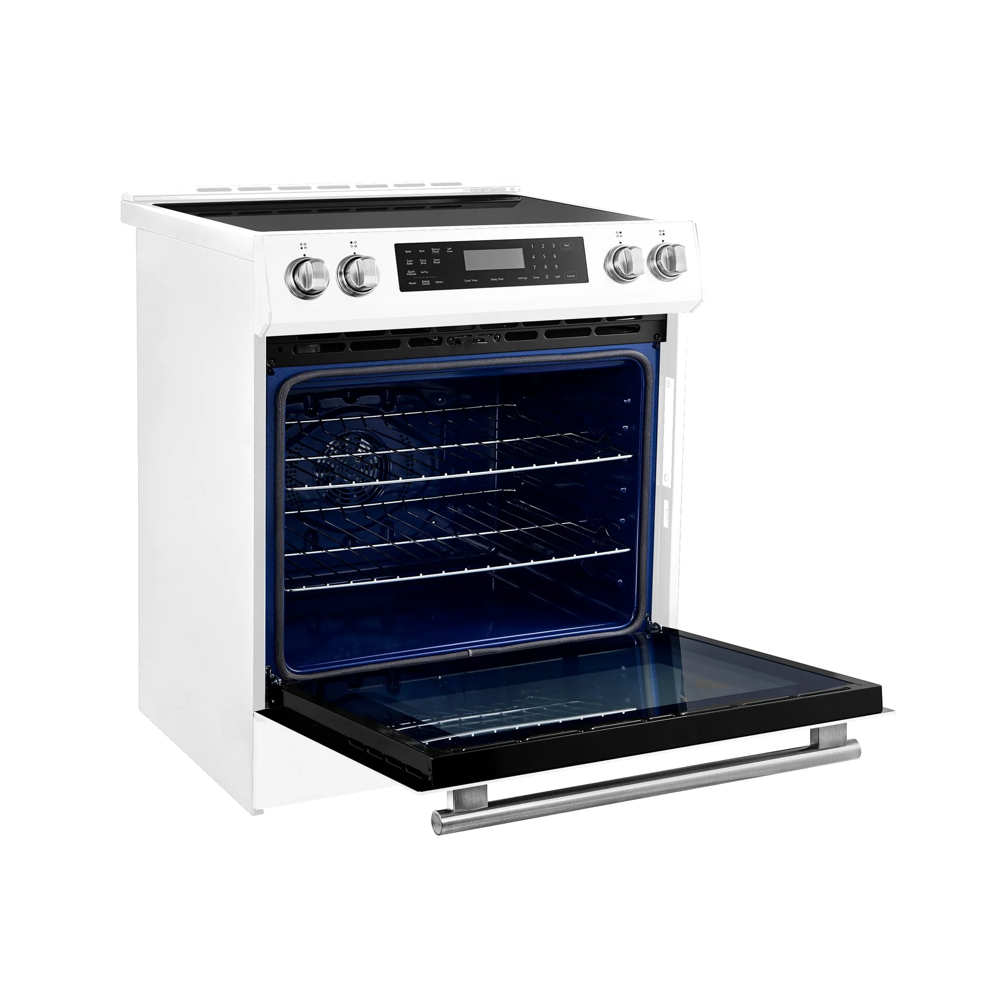 Forno Donatello Espresso 30-Inch Slide-In Induction Range, Convection Oven, 5 Cooking Zones, Touch Control Panel - Image 16