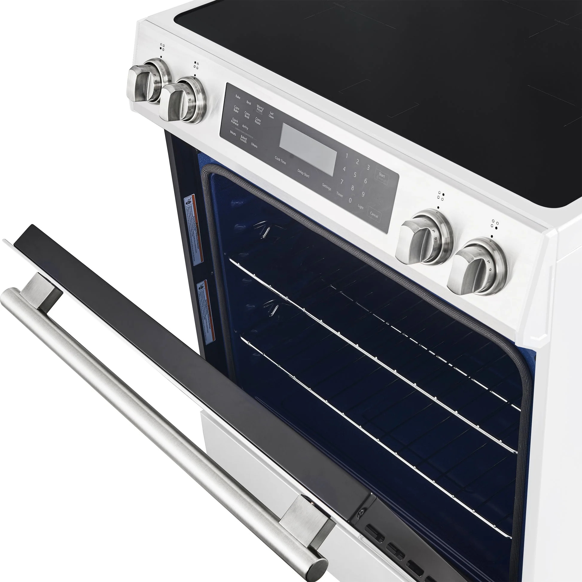 Forno Donatello Espresso 30-Inch Slide-In Induction Range, Convection Oven, 5 Cooking Zones, Touch Control Panel - Image 17