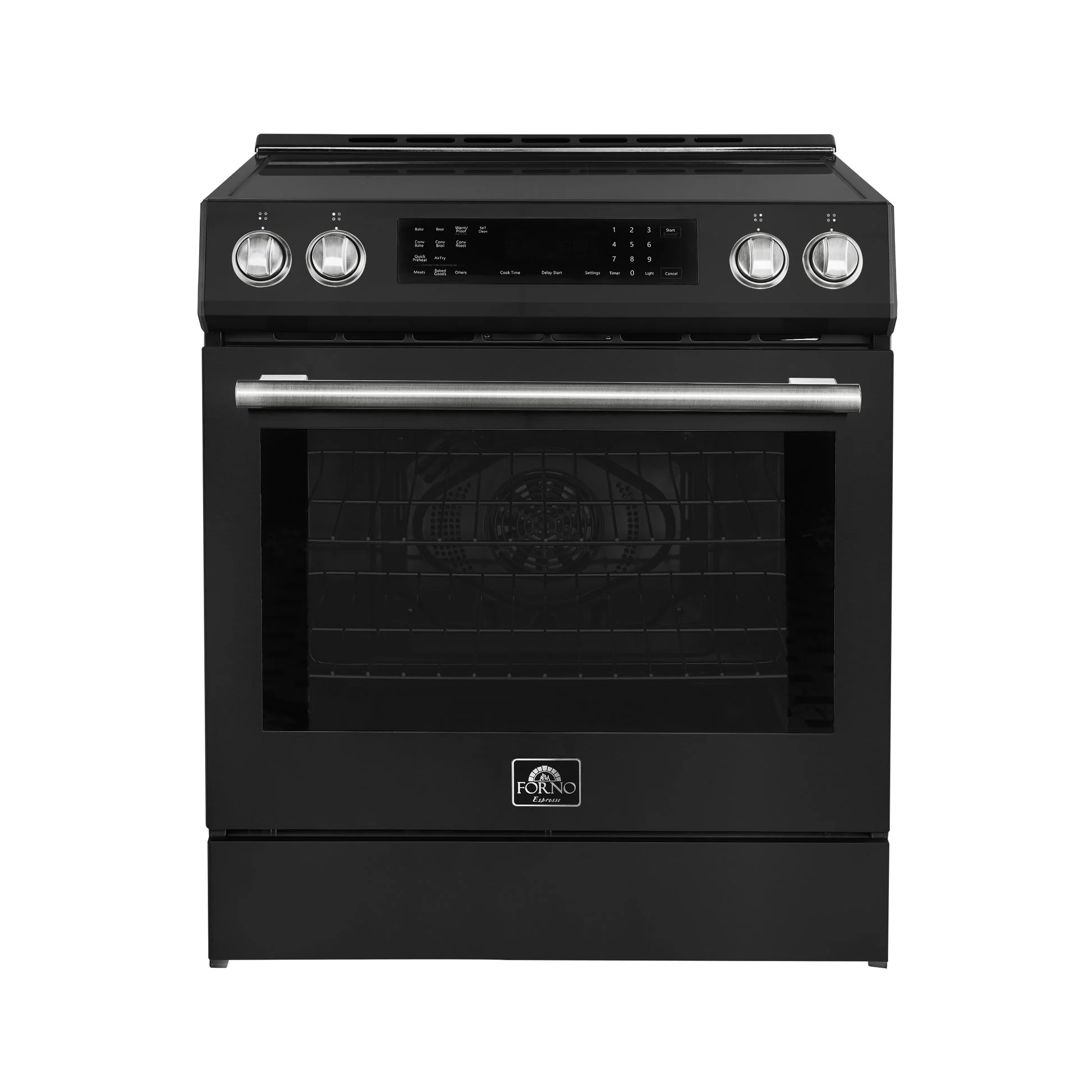 Forno Donatello Espresso 30-Inch Slide-In Induction Range, Convection Oven, 5 Cooking Zones, Touch Control Panel - Image 5