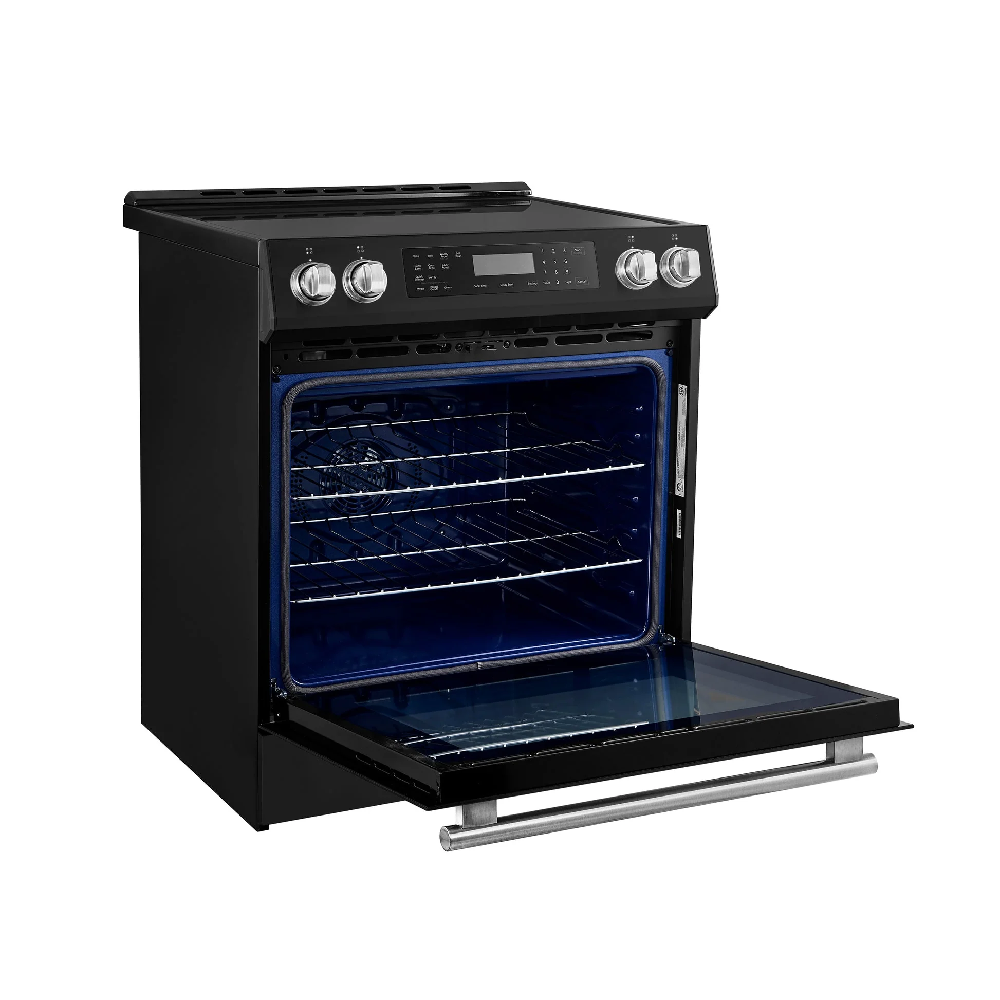 Forno Donatello Espresso 30-Inch Slide-In Induction Range, Convection Oven, 5 Cooking Zones, Touch Control Panel - Image 7