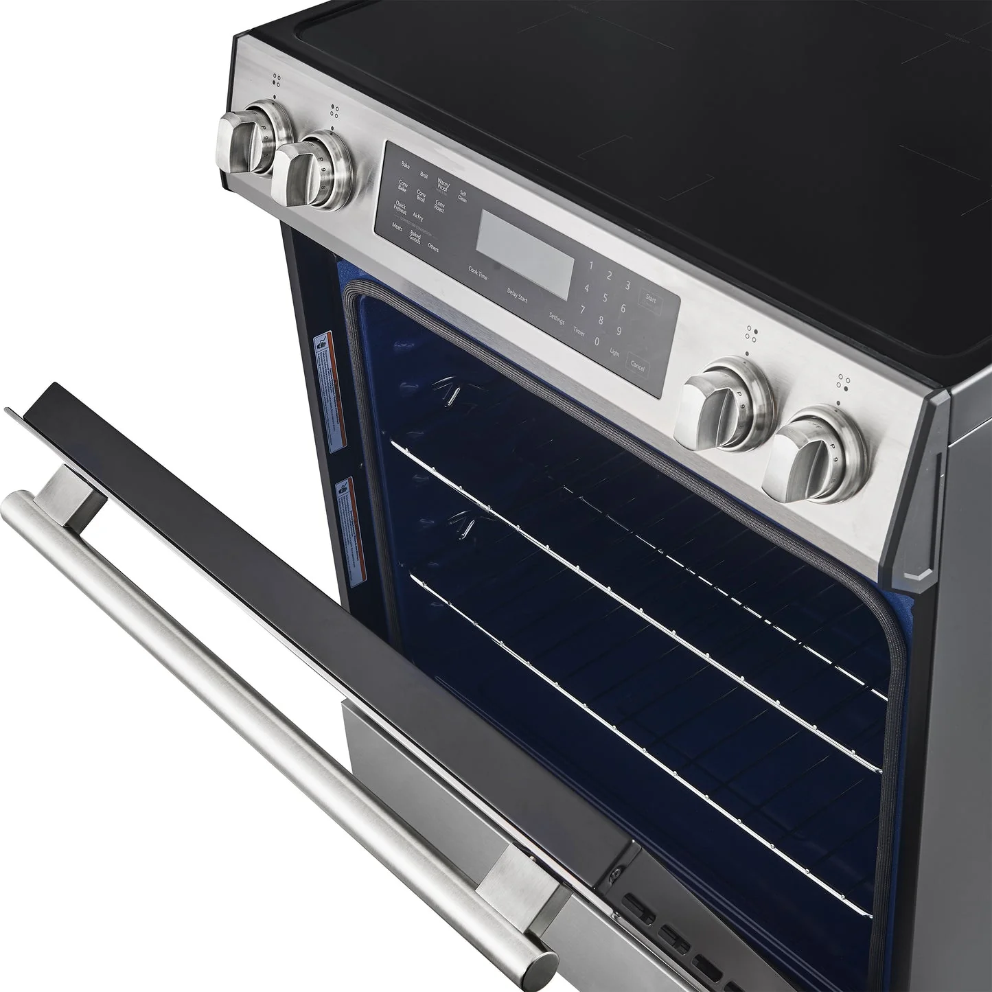 Forno Donatello Espresso 30-Inch Slide-In Stainless Steel Induction Range, Convection Oven - Image 4