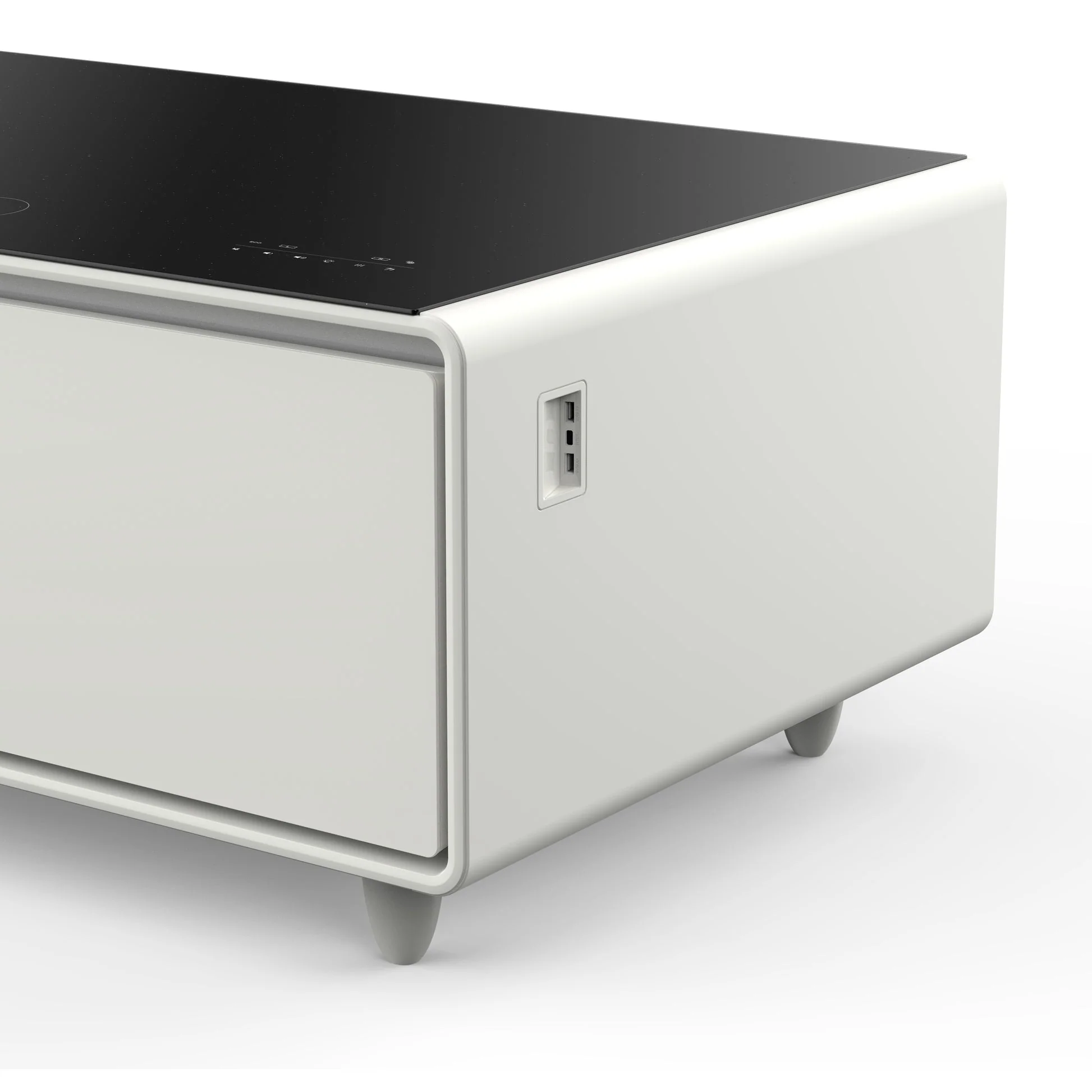 Forno Evoluto Tavolo 51" Smart Coffee Table – Dual Refrigerator Drawers, Bluetooth 5.0 Audio, Wireless Charging & RGB Ambient Light - Image 13