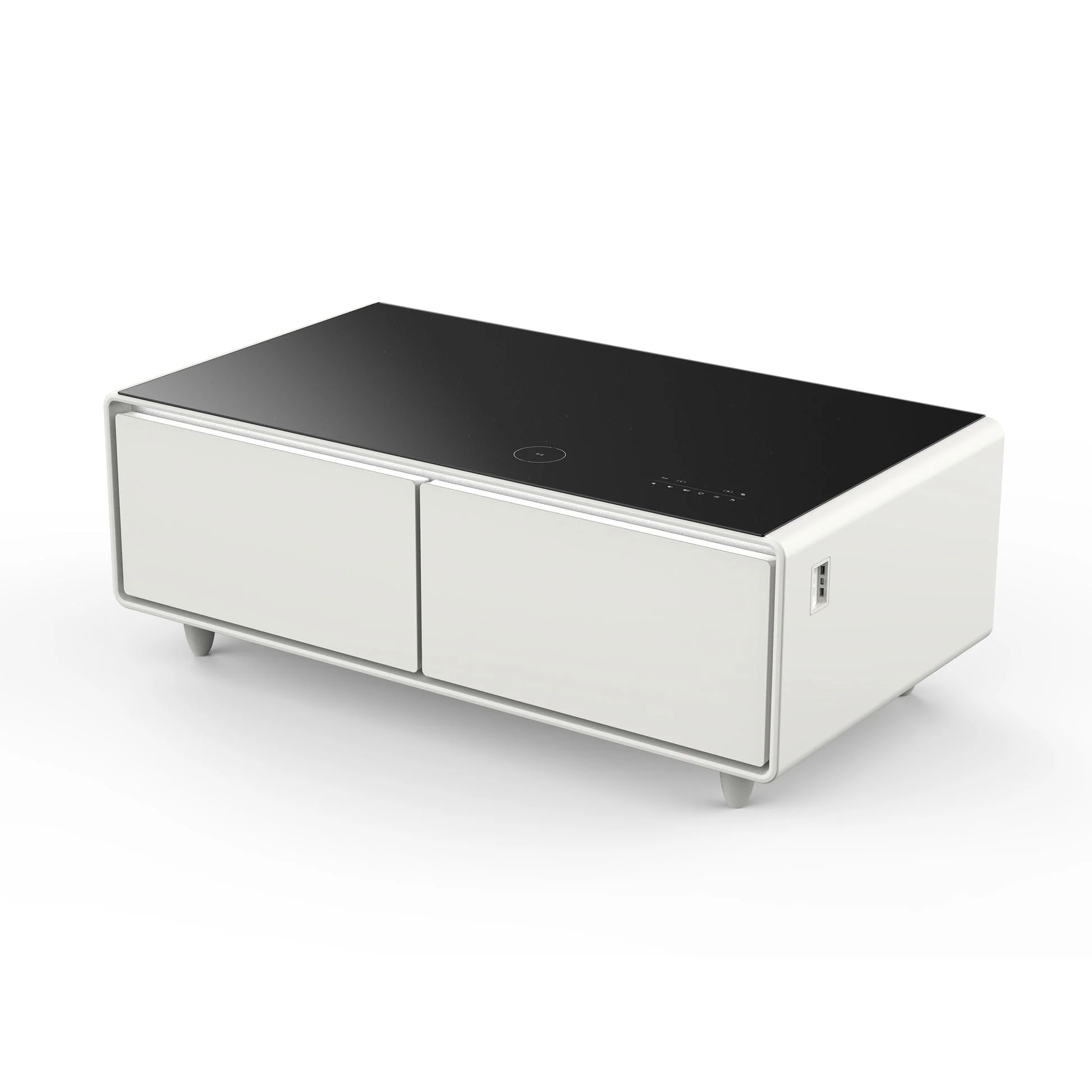Forno Evoluto Tavolo 51" Smart Coffee Table – Dual Refrigerator Drawers, Bluetooth 5.0 Audio, Wireless Charging & RGB Ambient Light - Image 3