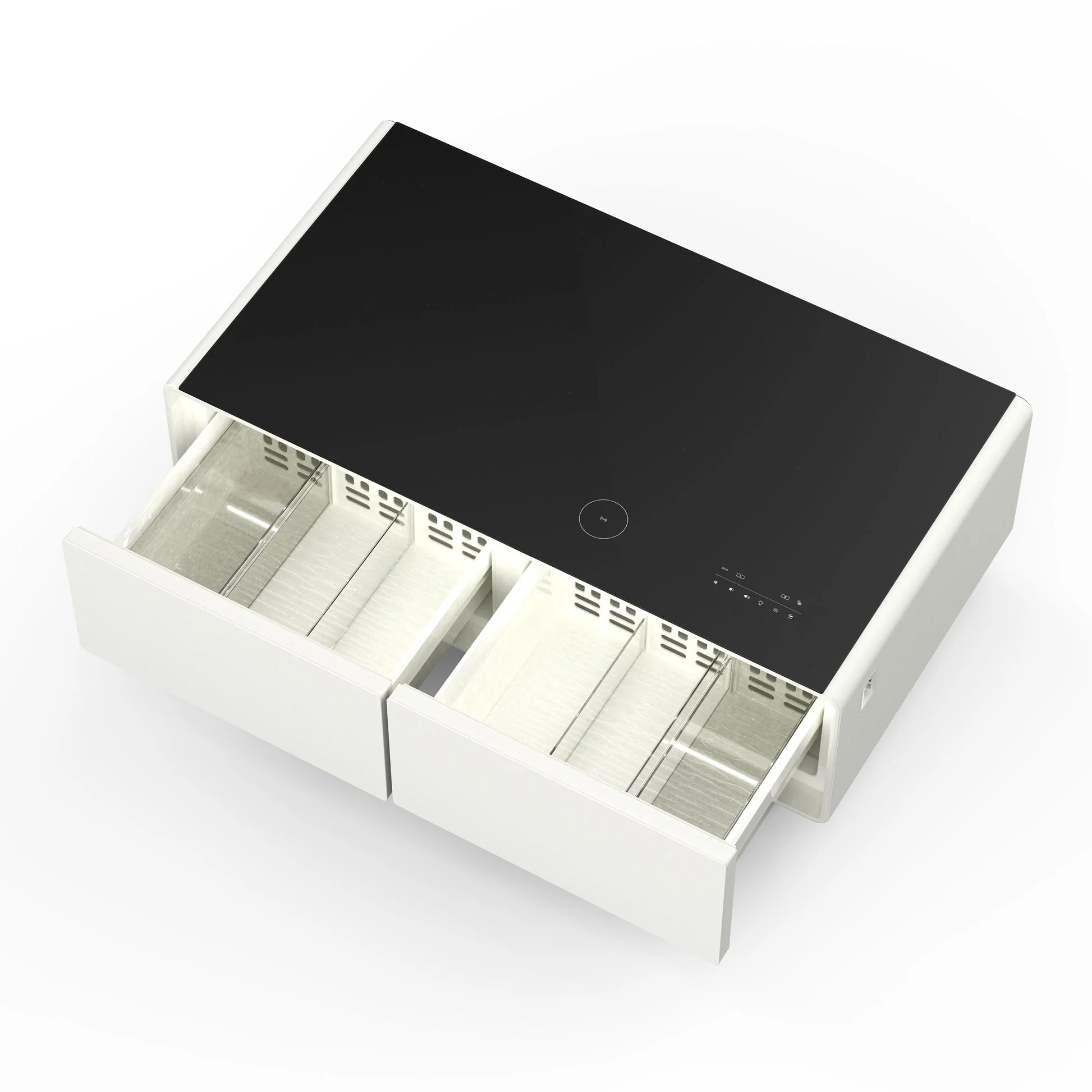 Forno Evoluto Tavolo 51" Smart Coffee Table – Dual Refrigerator Drawers, Bluetooth 5.0 Audio, Wireless Charging & RGB Ambient Light - Image 8