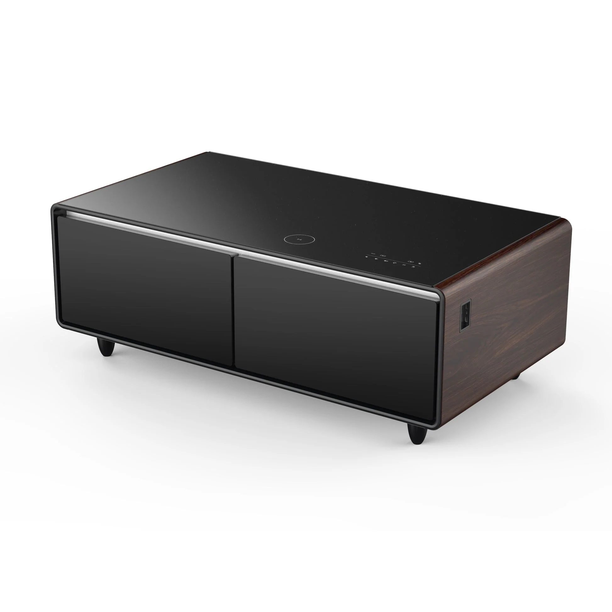Forno Evoluto Tavolo 51" Smart Coffee Table – Dual Refrigerator Drawers, Bluetooth 5.0 Audio, Wireless Charging & RGB Ambient Light - Image 18