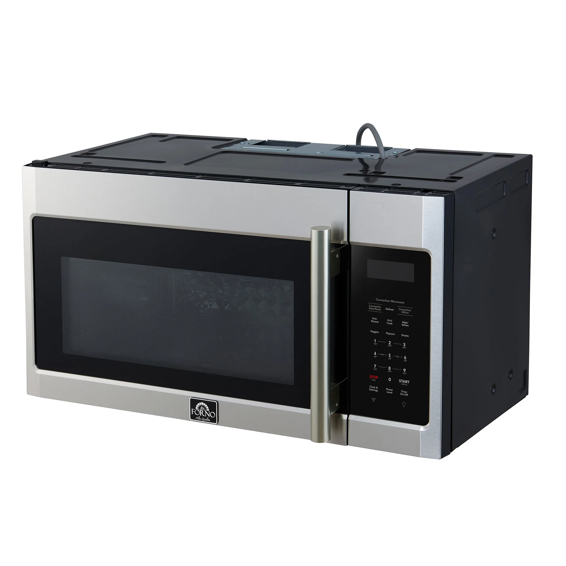 Forno Fornace 30-Inch Over the Range Convection Microwave, Stainless Steel – 1.5 cu.ft, 300 CFM Vent, Touch Control - Image 2
