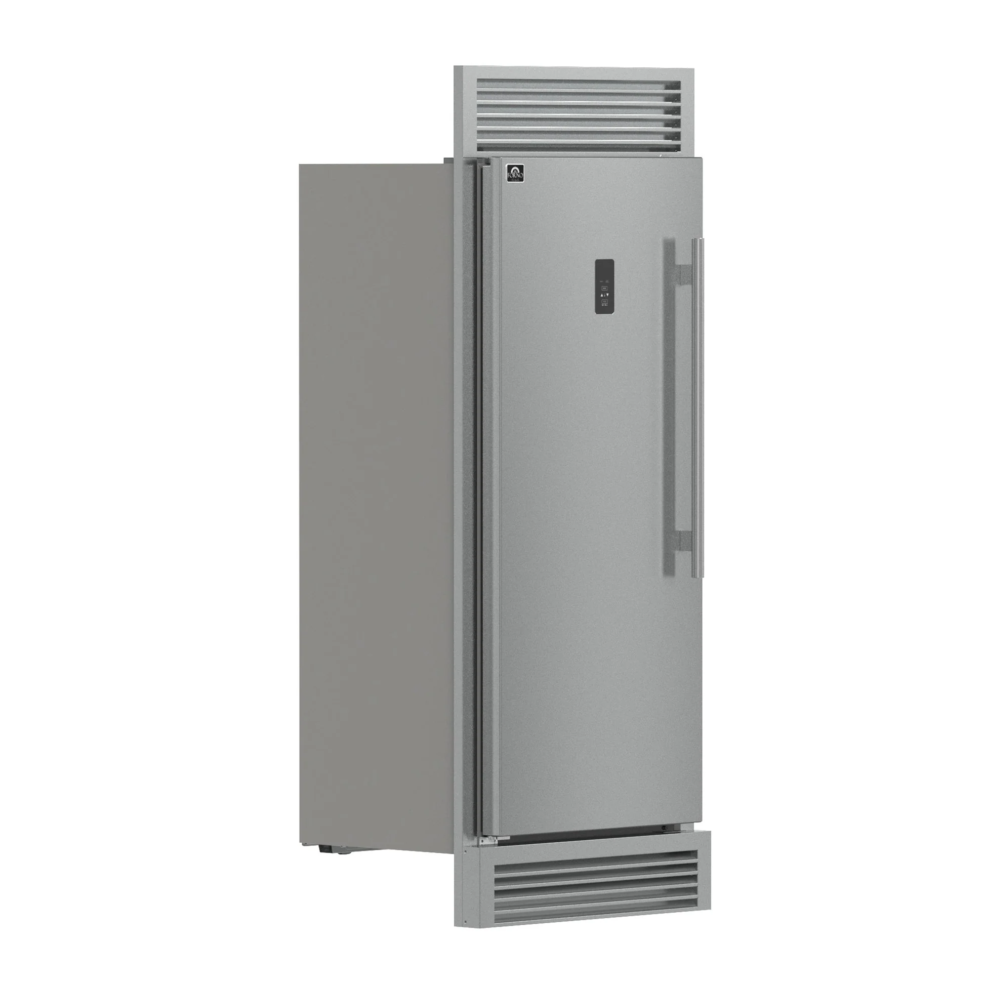 Forno Fortezza 32 Inch Left-Swing Freezer with Standard Trim Grill, Stainless Steel, with Automatic Ice Maker - Image 3