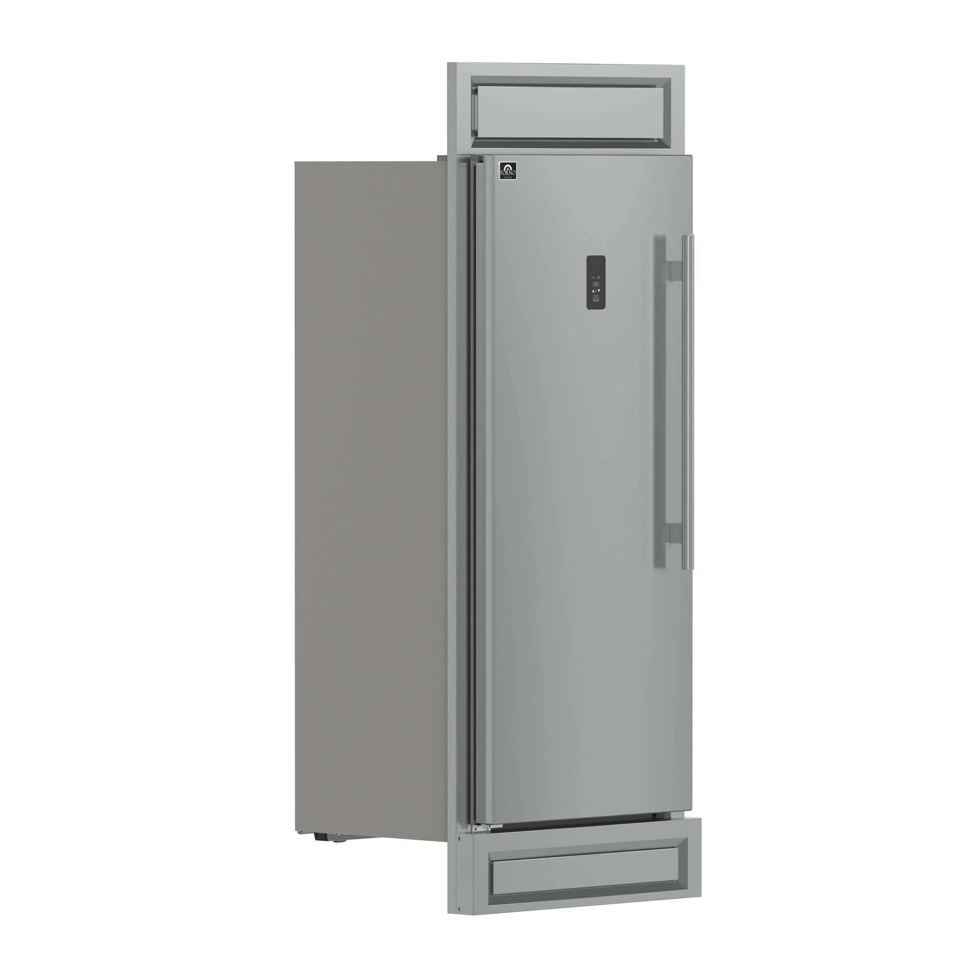 Forno Fortezza 32 Inch Left-Swing Freezer with Trim Kit, Stainless Steel, with Automatic Ice Maker - Image 5