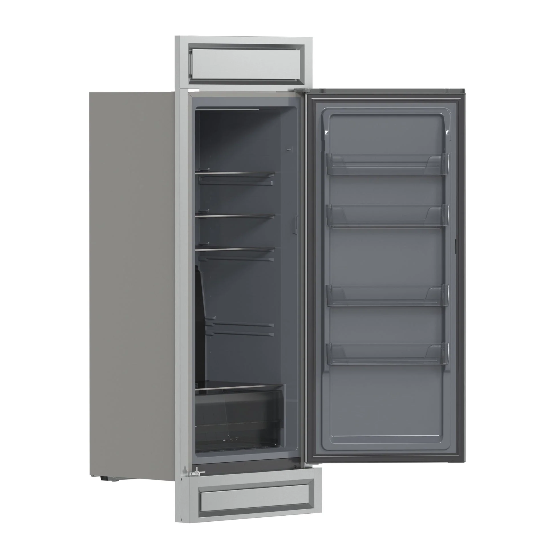 Forno Fortezza 32 Inch Right-Swing Convertible Refrigerator/Freezer with Trim Kit, Stainless Steel, Total No Frost - Image 6
