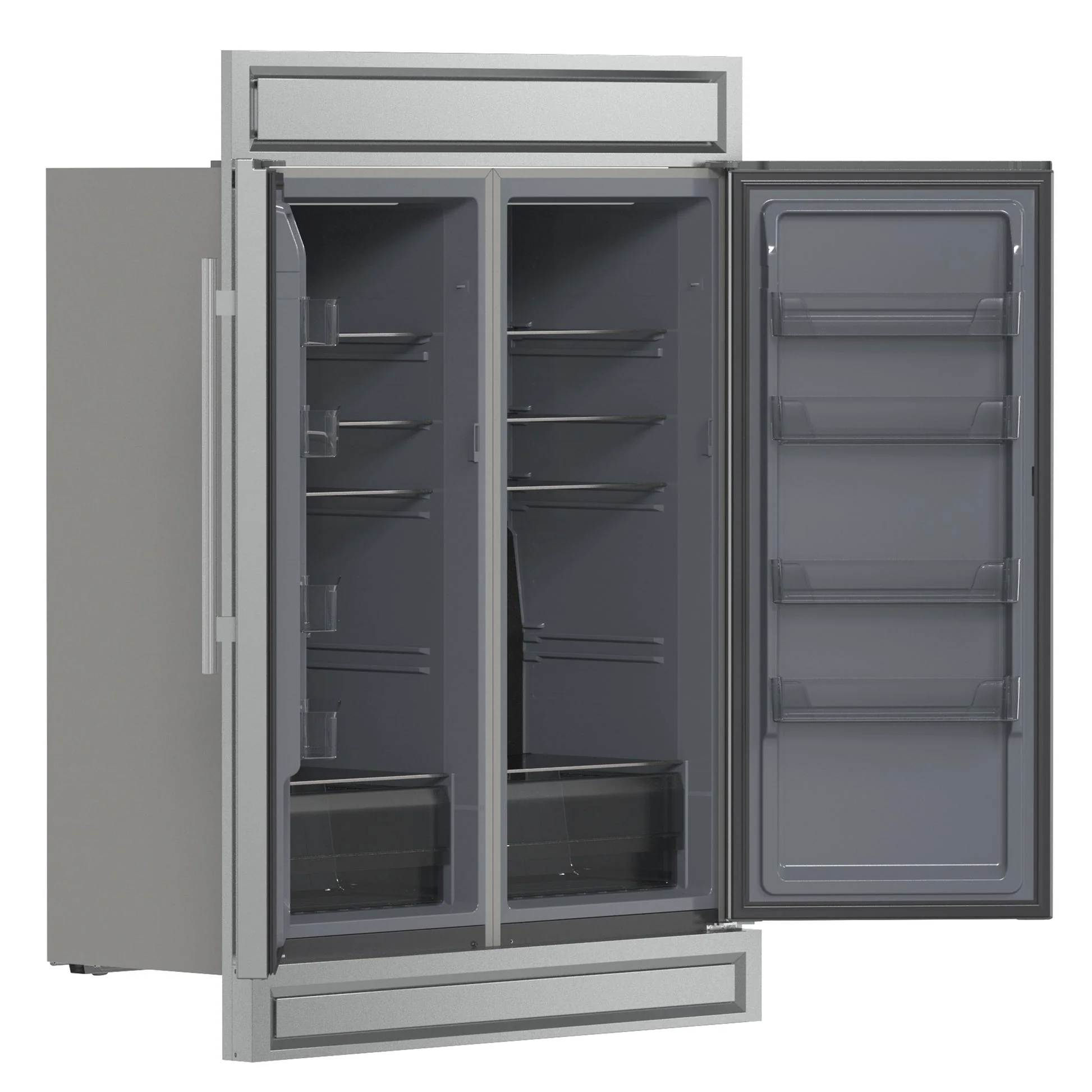 Forno Fortezza 60" Convertible Refrigerator/Freezer – Stainless Steel, Total No Frost & Automatic Ice Maker - Image 4