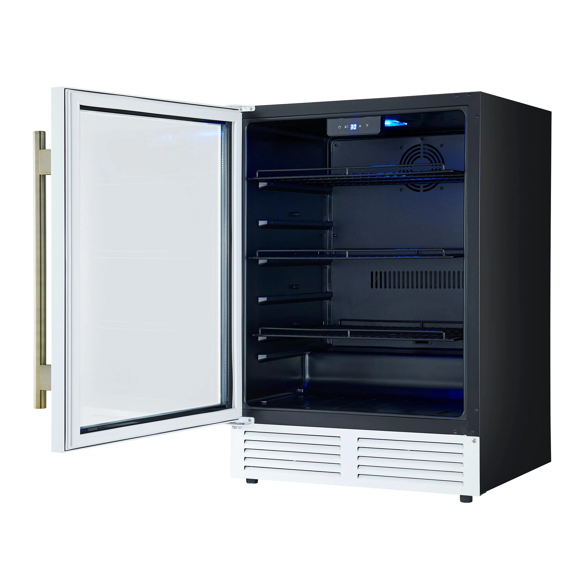 Forno Frescolino 24" Beverage Cooler – 188 Can Capacity, LED Lighting, Triple Glass Door, Built-In/Freestanding - Image 10