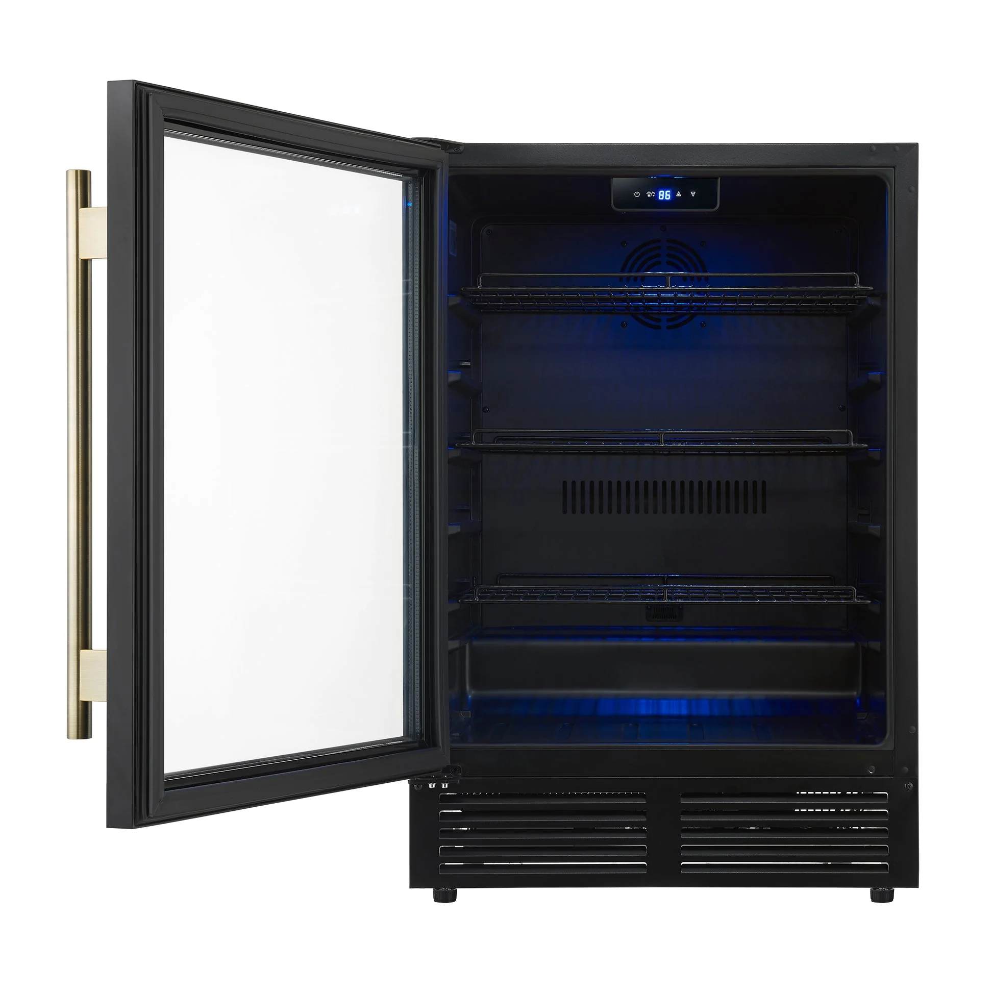 Forno Frescolino 24" Beverage Cooler – 188 Can Capacity, LED Lighting, Triple Glass Door, Built-In/Freestanding - Image 15
