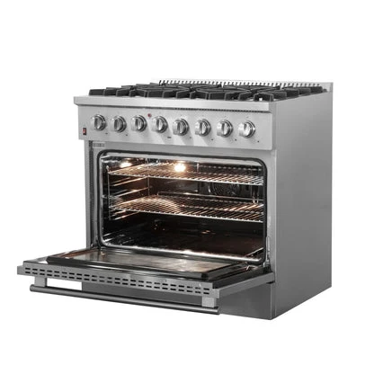 Forno Galiano Freestanding Dual Fuel Range, Double Convection Ovens - Image 4