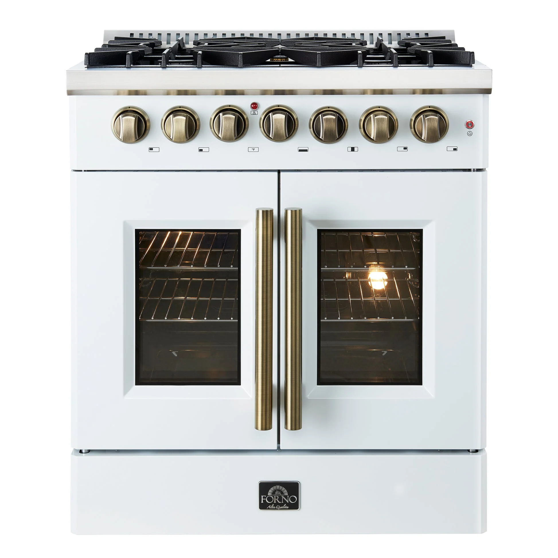 Forno Galiano Freestanding French Door Dual Fuel Range - Image 2