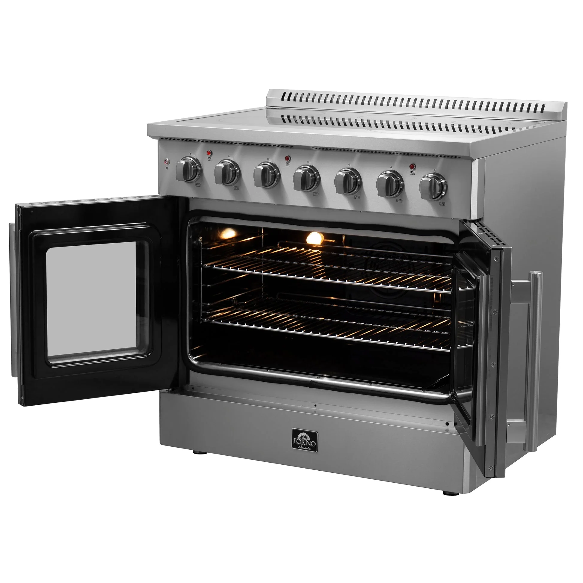 Forno Galiano Freestanding French Door Electric Range, True Convection, Energy Efficient - Image 17