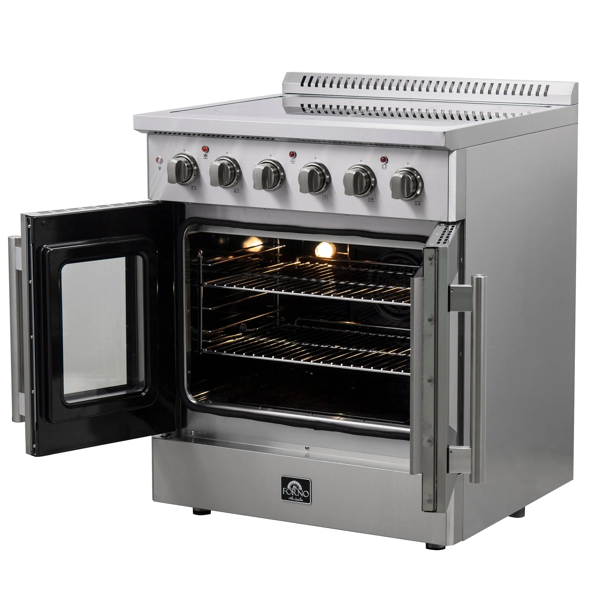 Forno Galiano Freestanding French Door Electric Range, True Convection, Energy Efficient - Image 6