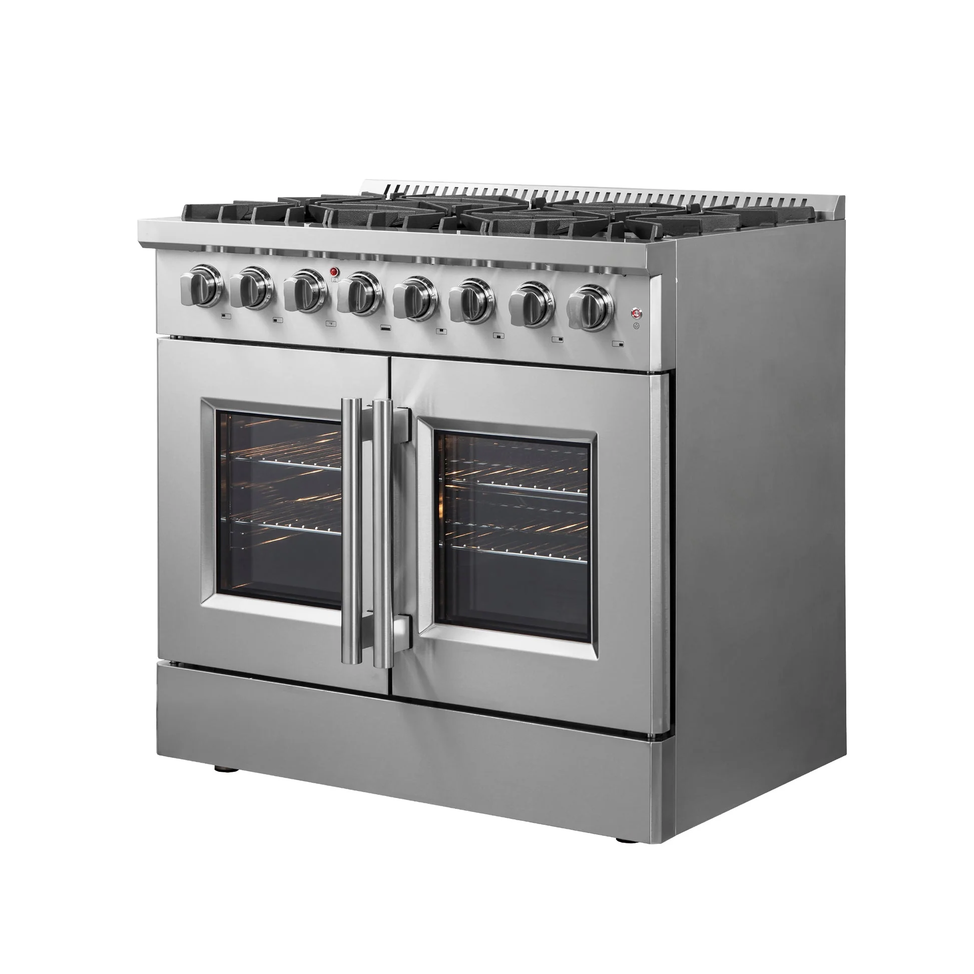 Forno Galiano French Door Dual Fuel Range All Stainless Steel, True Convection Oven - Image 20