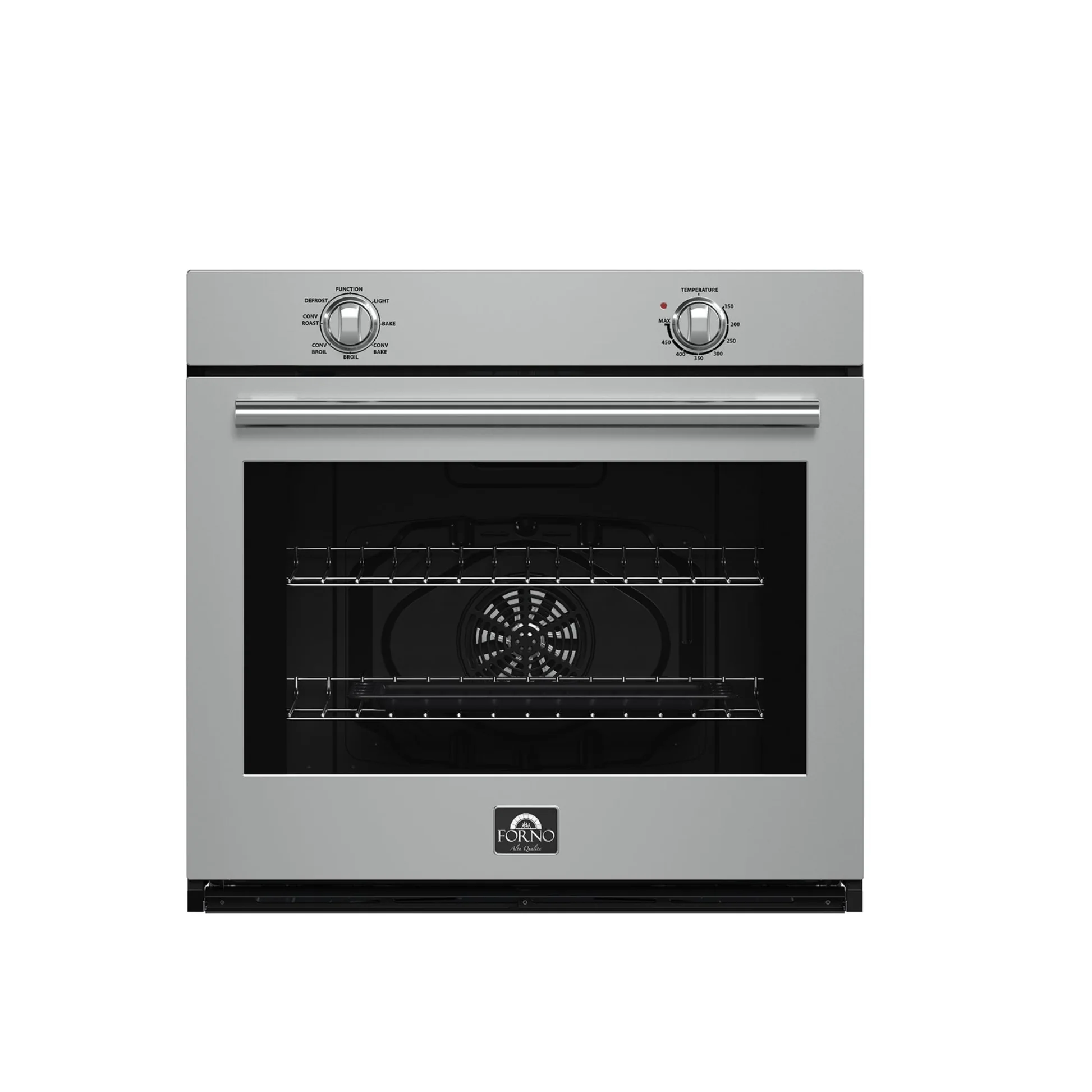 Forno Vomero 30" Wall Oven – Stainless Steel, 5 cu.ft, 3550W Convection, Mechanical Controls, Self-Cleaning Function