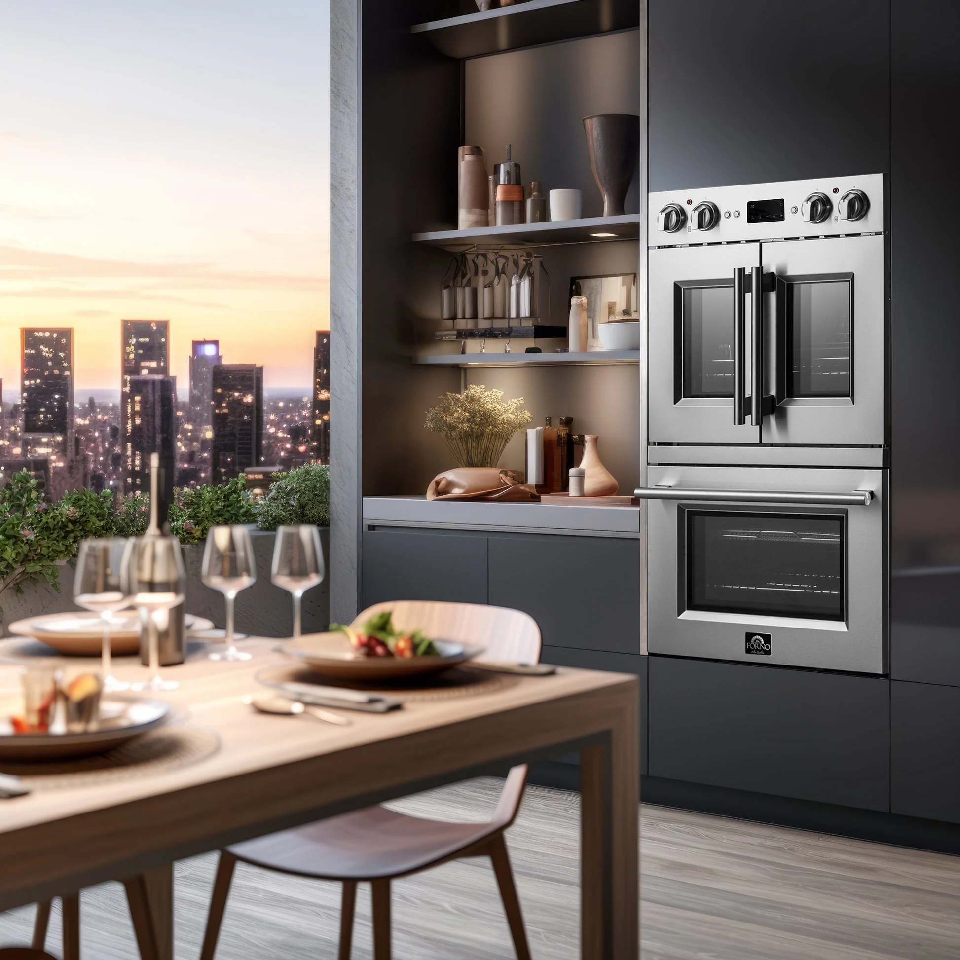 Forno Gallico 30" Electric French Door Double Oven – Stainless Steel, 7.36 cu.ft, Convection, Self-Cleaning - Image 13