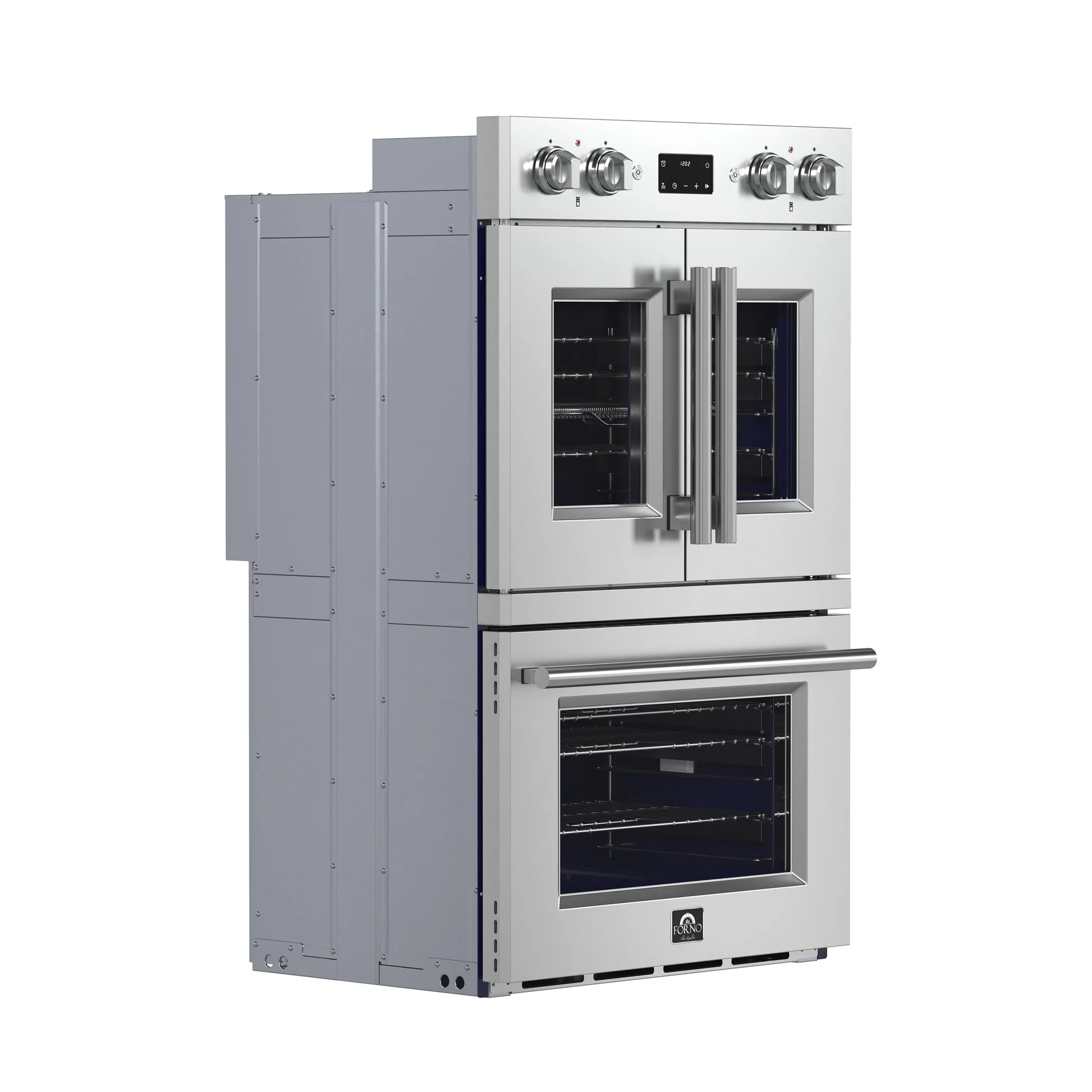 Forno Gallico 30" Electric French Door Double Oven – Stainless Steel, 7.36 cu.ft, Convection, Self-Cleaning - Image 2