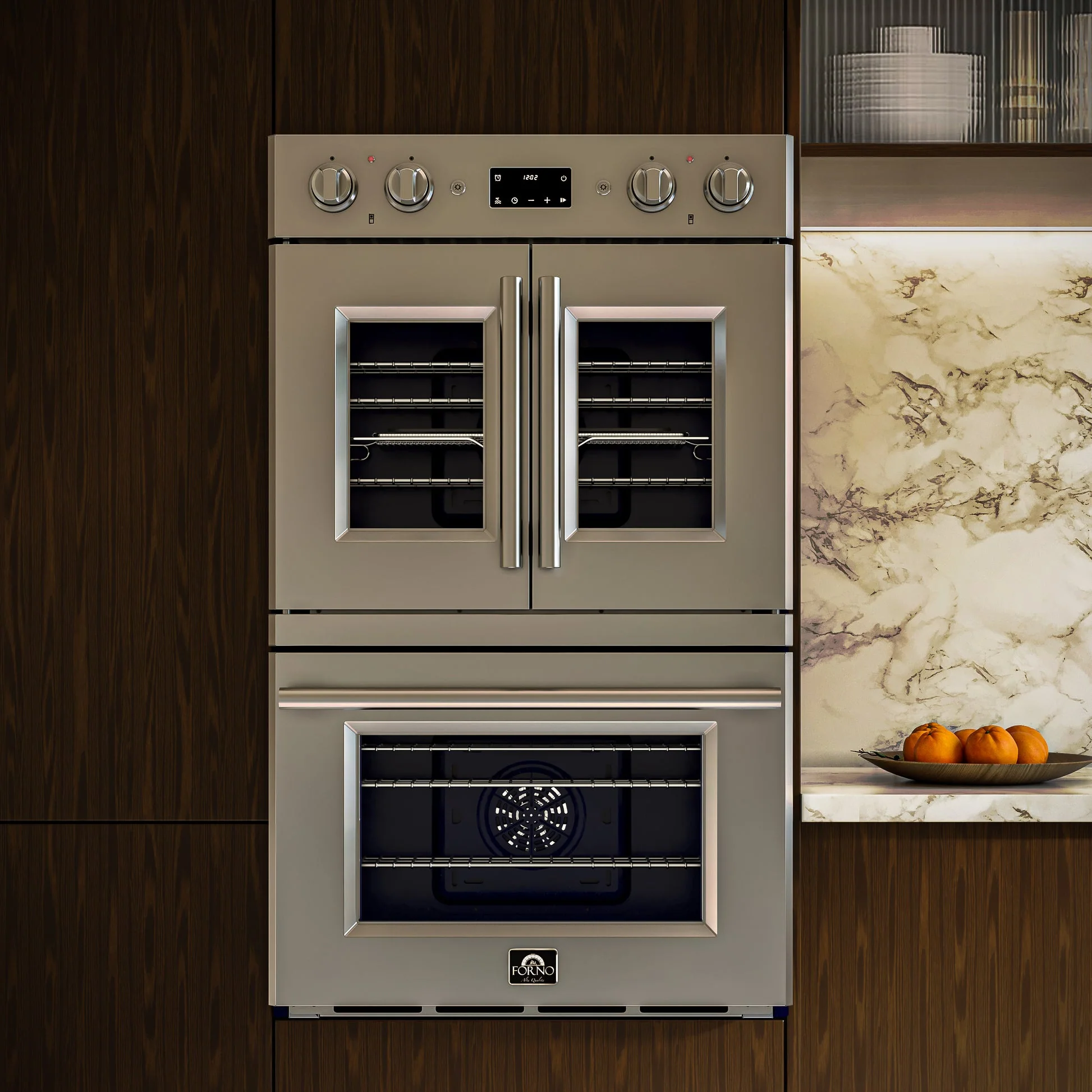 Forno Gallico 30" Electric French Door Double Oven – Stainless Steel, 7.36 cu.ft, Convection, Self-Cleaning - Image 8