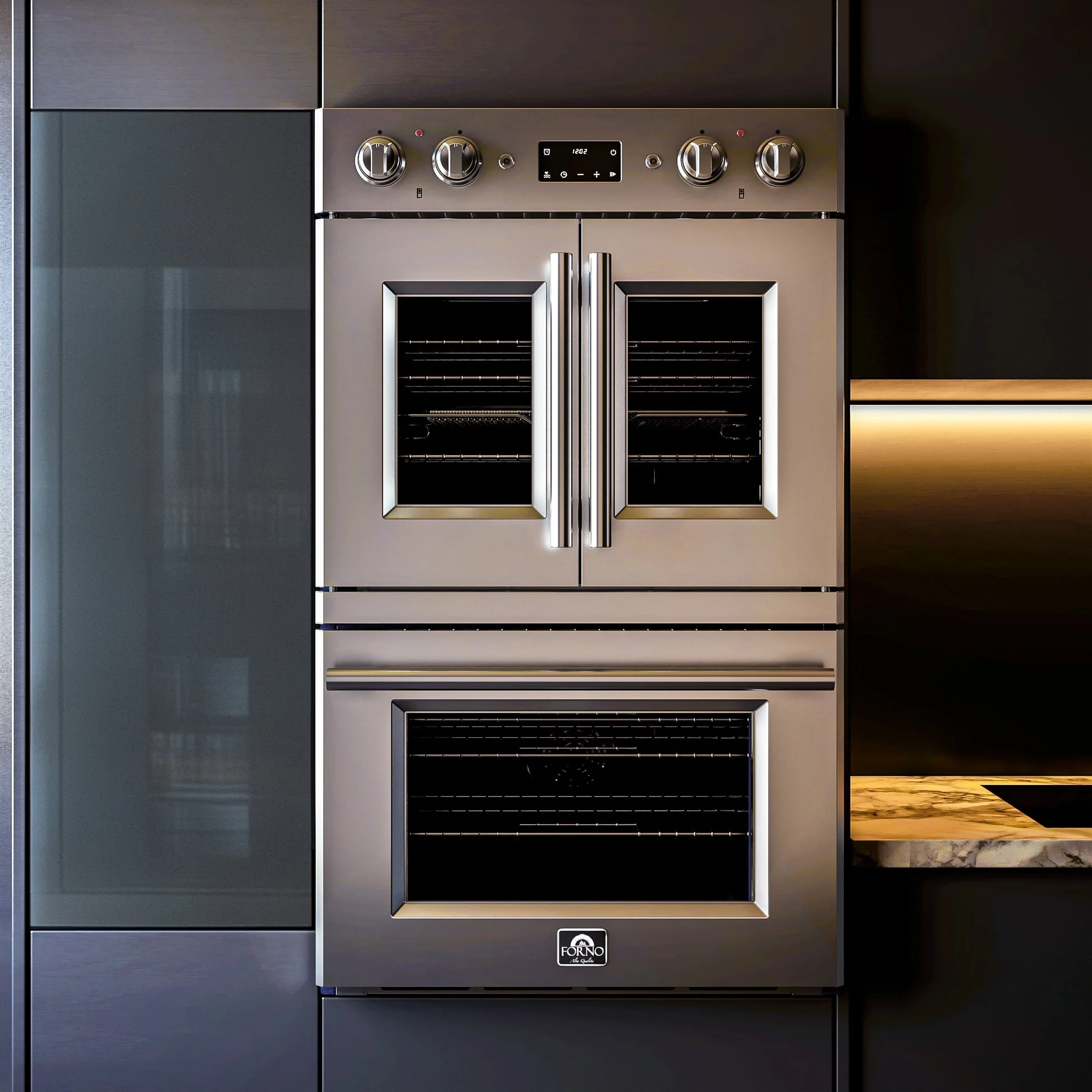 Forno Gallico 30" Electric French Door Double Oven – Stainless Steel, 7.36 cu.ft, Convection, Self-Cleaning - Image 9