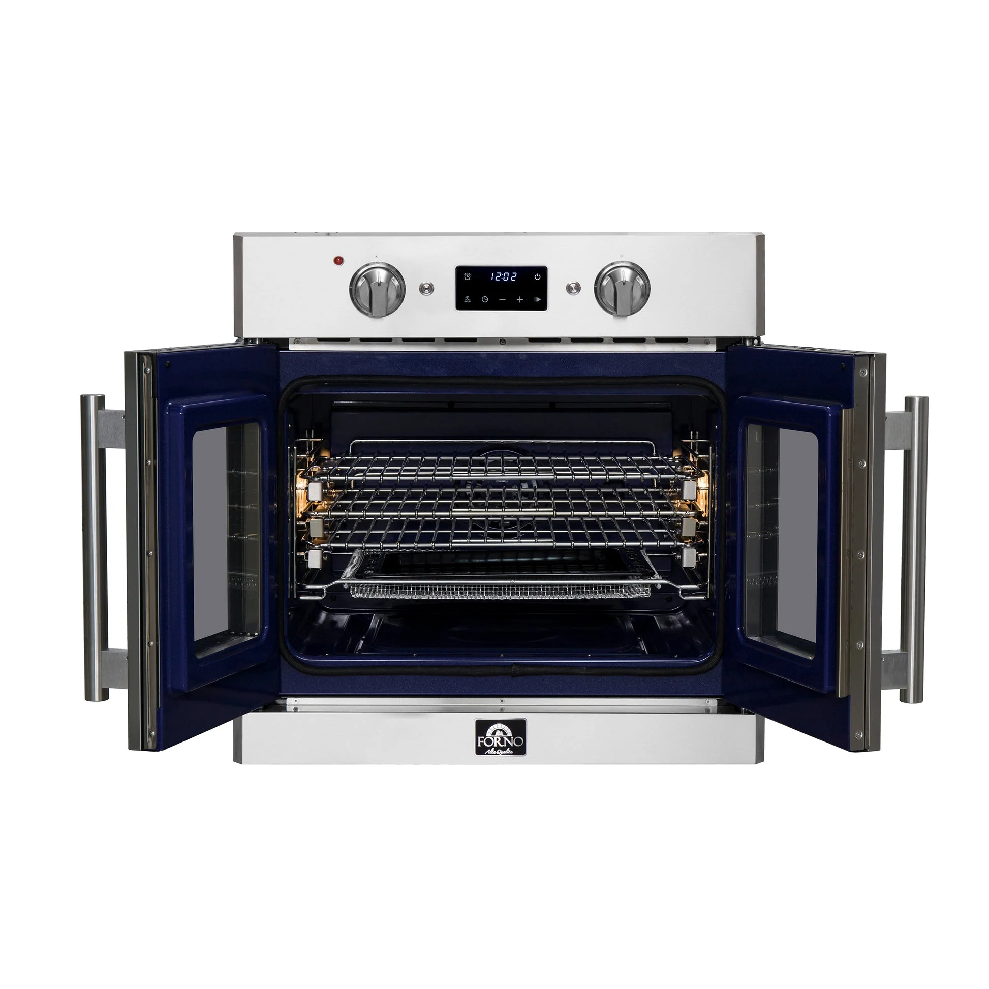 Forno Gallico 30-Inch Electric French Door Wall Oven, Stainless Steel, True Convection, Air Fry, Self-Cleaning - Image 3