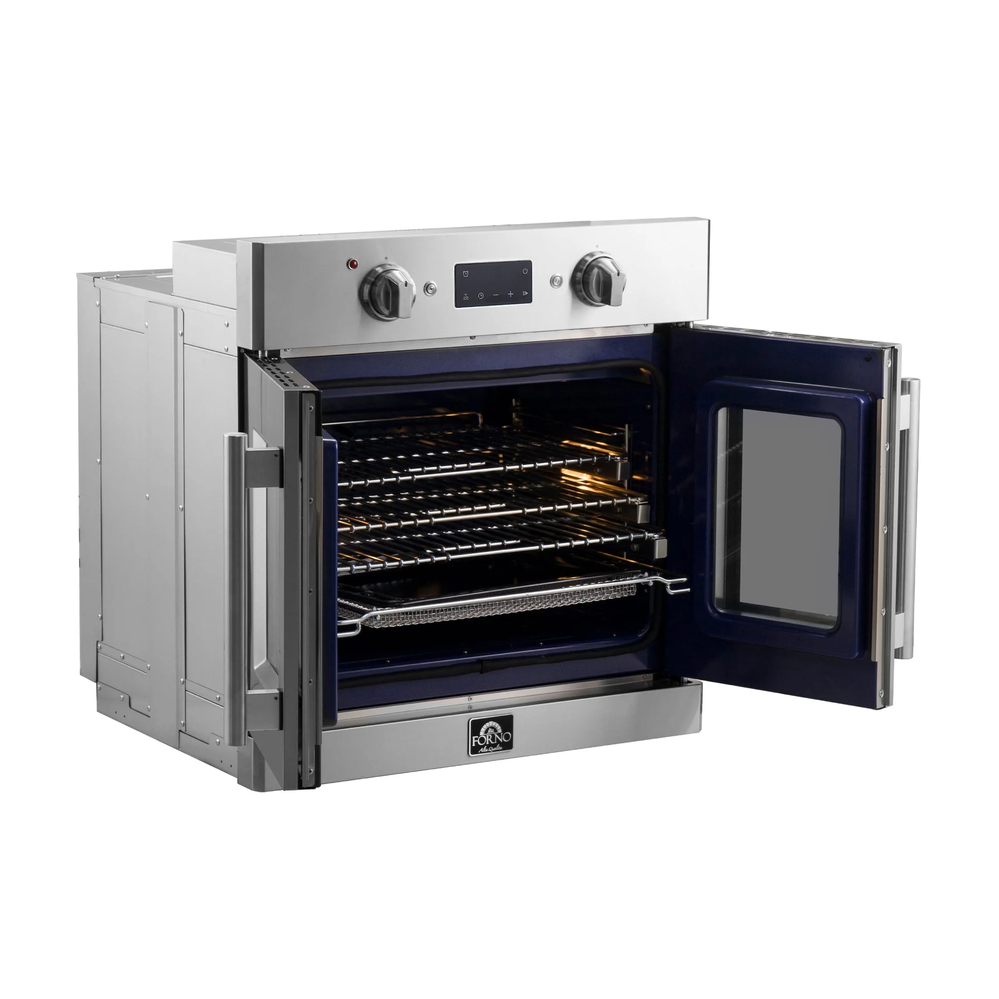Forno Gallico 30-Inch Electric French Door Wall Oven, Stainless Steel, True Convection, Air Fry, Self-Cleaning - Image 4