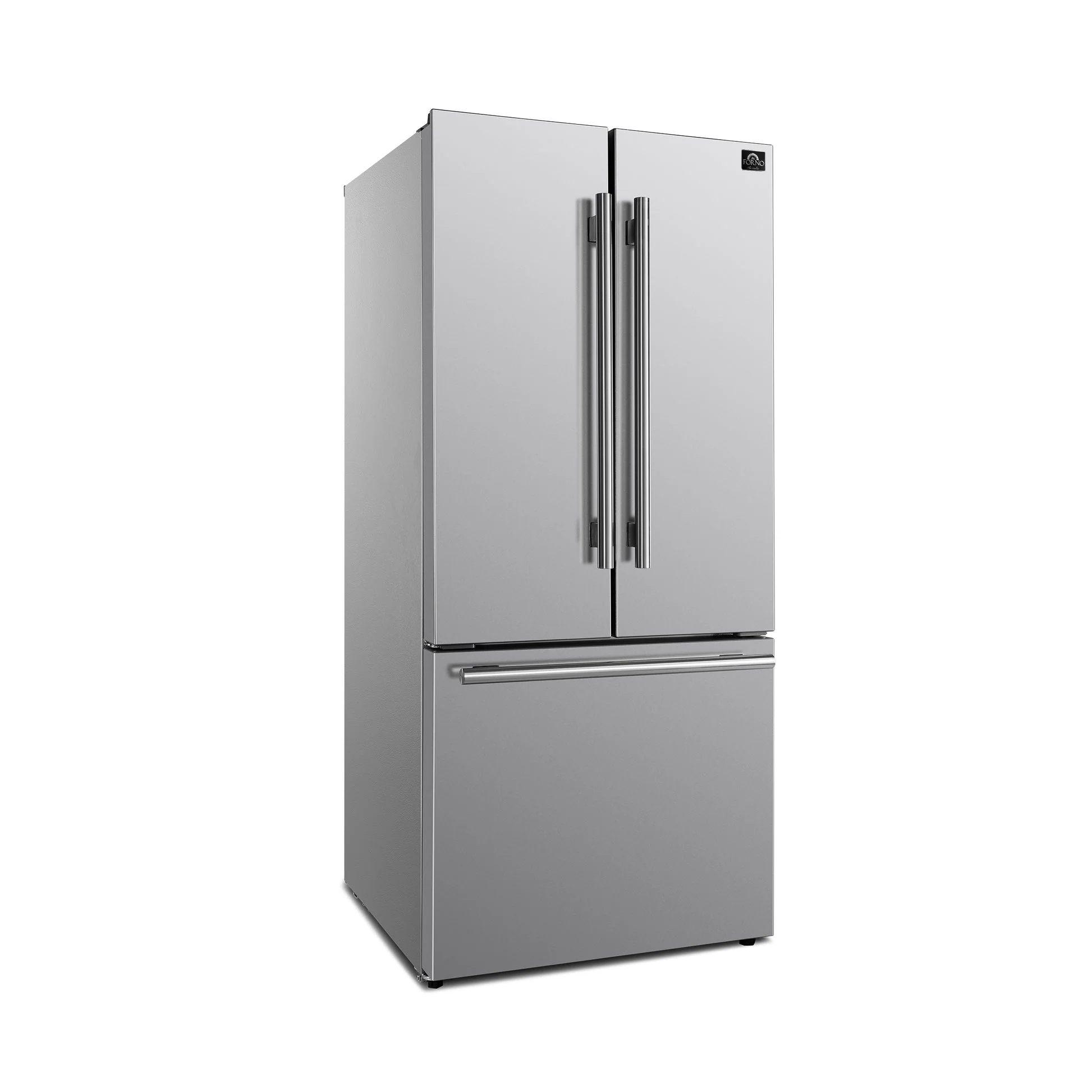 Forno Gallipoli 30" French Door Refrigerator – 17.5 cu.ft, Bottom Freezer, Ice Maker & No Frost Technology - Image 3