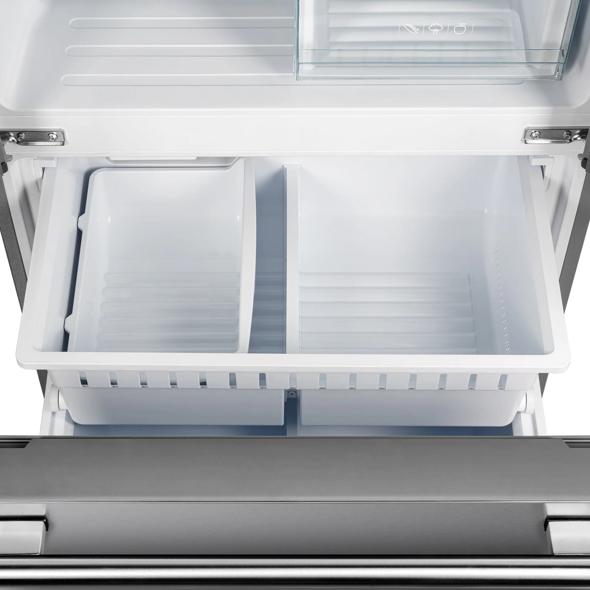 Forno Gallipoli 30" French Door Refrigerator – 17.5 cu.ft, Decorative Grill, Stainless Steel & No Frost Technology - Image 11