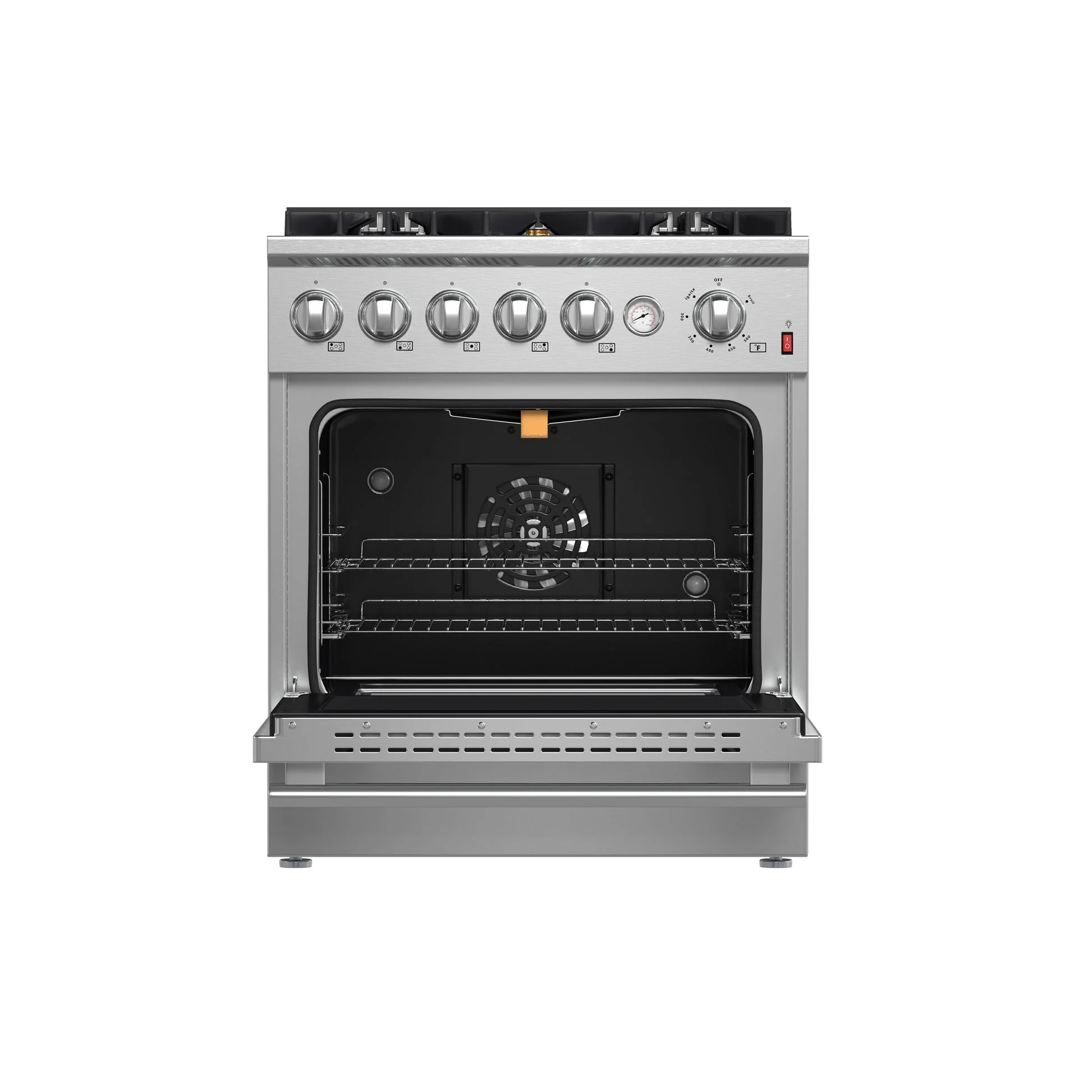 Forno Giovanni 30-inch Gas Range Stainless Steel, 5 Burners 67,000 BTU, 4.32 cu.ft. Convection Oven - Image 2