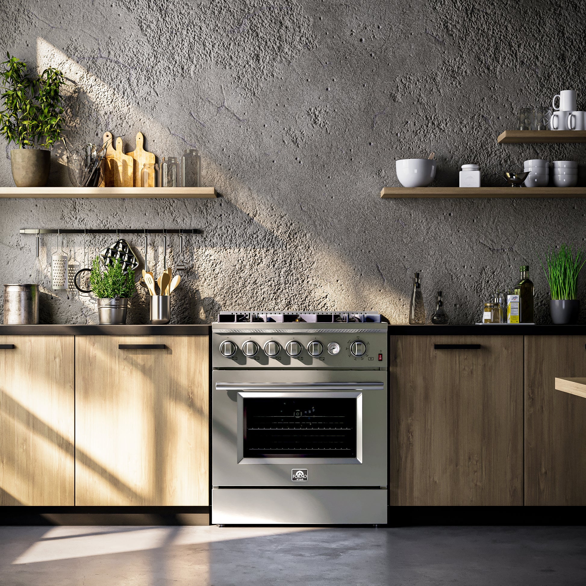 Forno Giovanni 30-inch Gas Range Stainless Steel, 5 Burners 67,000 BTU, 4.32 cu.ft. Convection Oven - Image 23