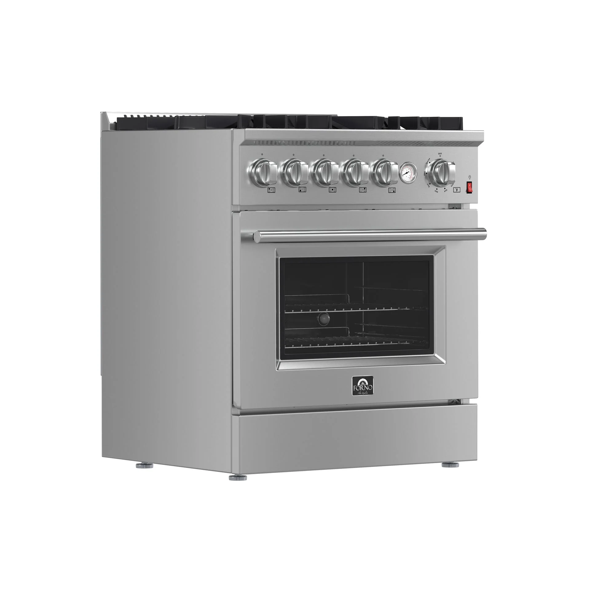 Forno Giovanni 30-inch Gas Range Stainless Steel, 5 Burners 67,000 BTU, 4.32 cu.ft. Convection Oven - Image 4