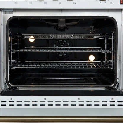 Forno Giovanni 30-inch Gas Range with Antique Brass Design, 5 Burners 67,000 BTU, 4.32 cu.ft. Convection Oven - Image 17
