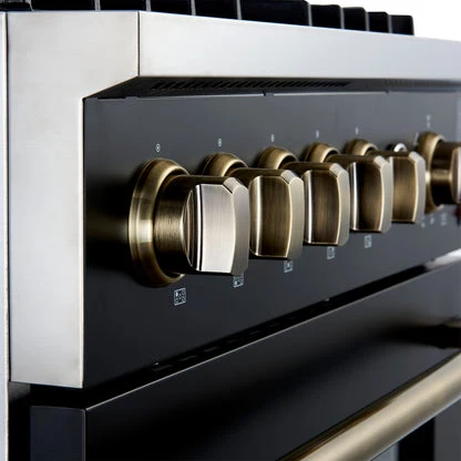 Forno Giovanni 30-inch Gas Range with Antique Brass Design, 5 Burners 67,000 BTU, 4.32 cu.ft. Convection Oven - Image 9