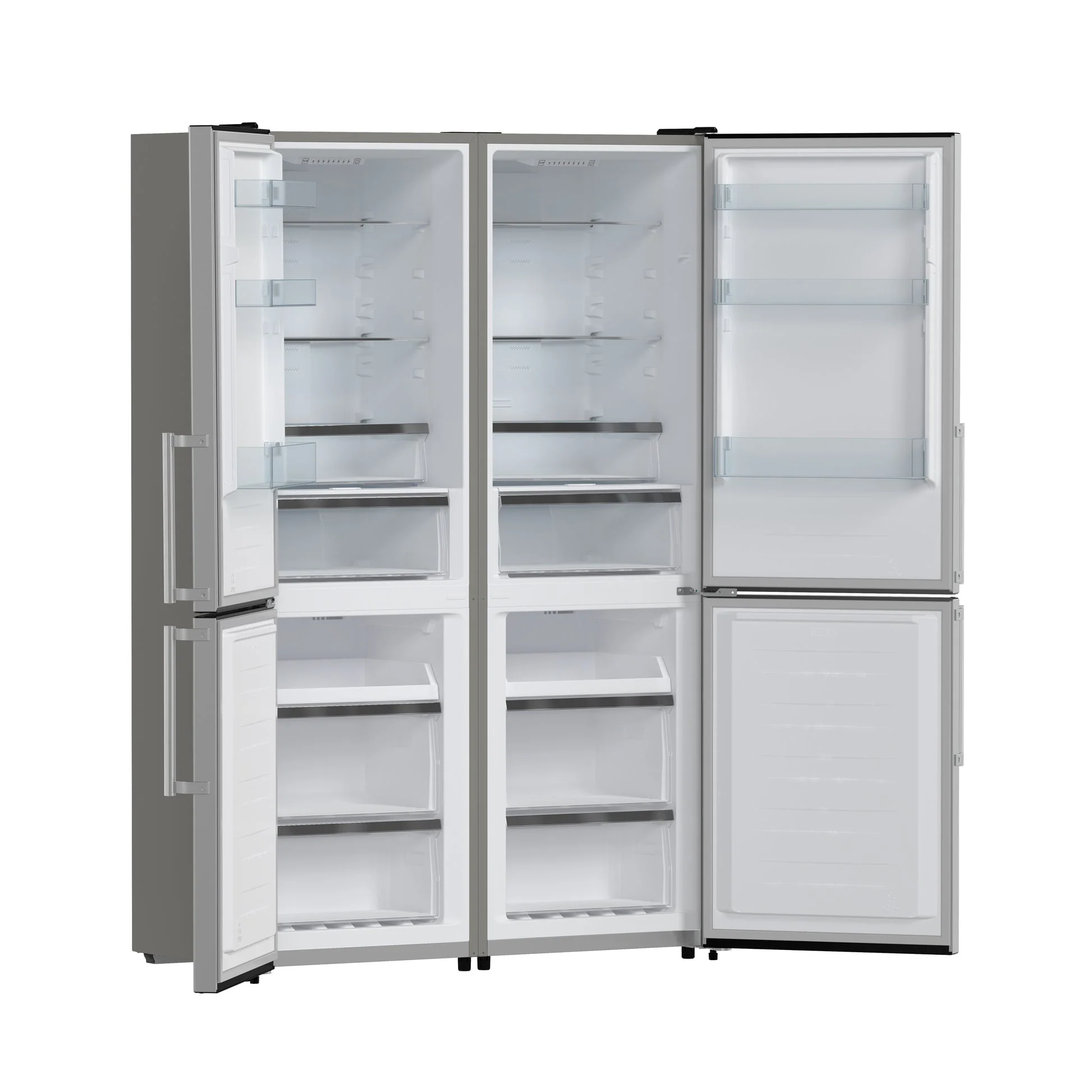 Forno Guardia 46.8-Inch Double Bottom Freezer Refrigerators, Total Capacity 21.6 cu.ft - Image 3