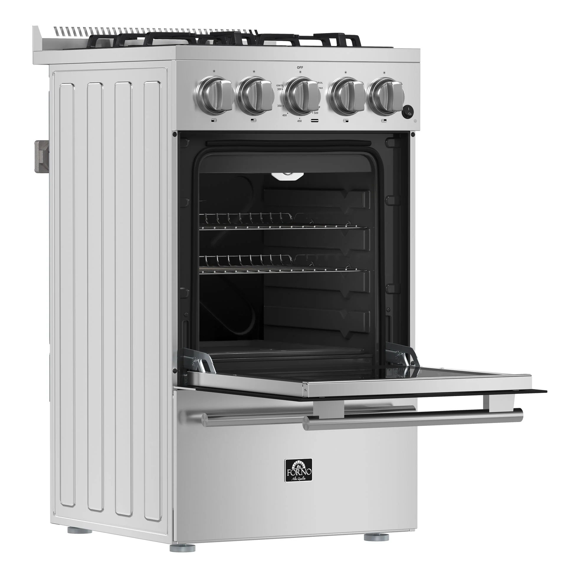 Forno Lamazze 20-Inch Freestanding Gas Range, Compact Design, Energy Efficient - Image 2