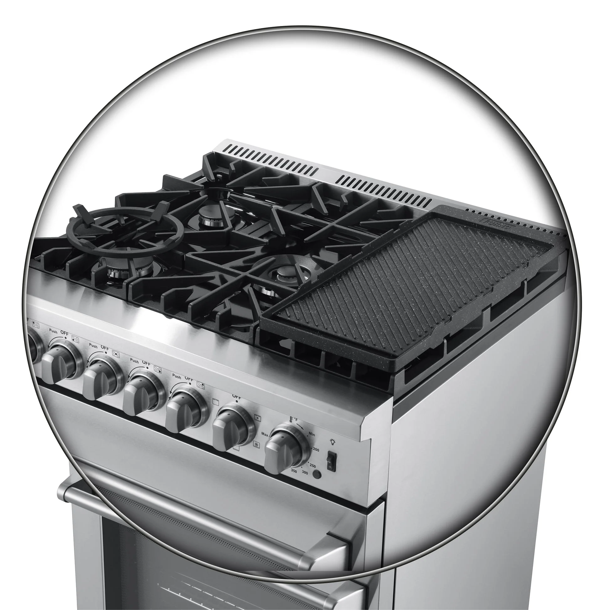 Forno Lazio 30-Inch Freestanding Dual Fuel Range, 5 Burners, True Convection Oven - Image 7