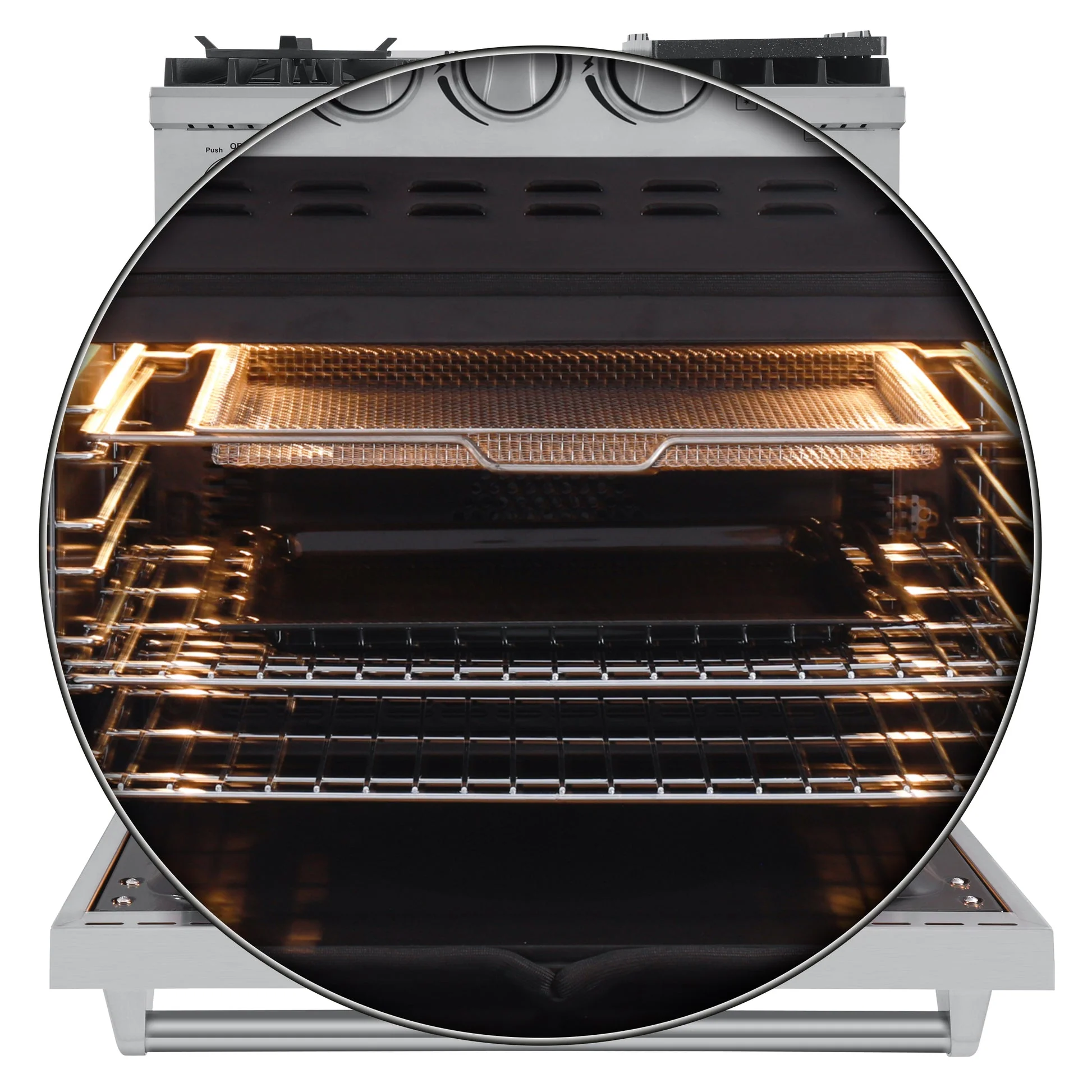 Forno Lazio 30-Inch Freestanding Dual Fuel Range, 5 Burners, True Convection Oven - Image 8