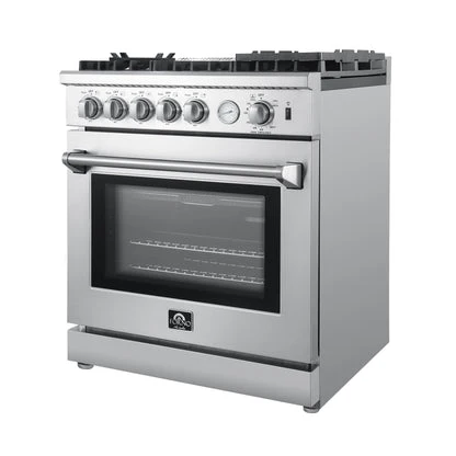 Forno Lazio 30-Inch Freestanding Gas Range, 4 Burners, Convection Oven, Energy Efficient - Image 4