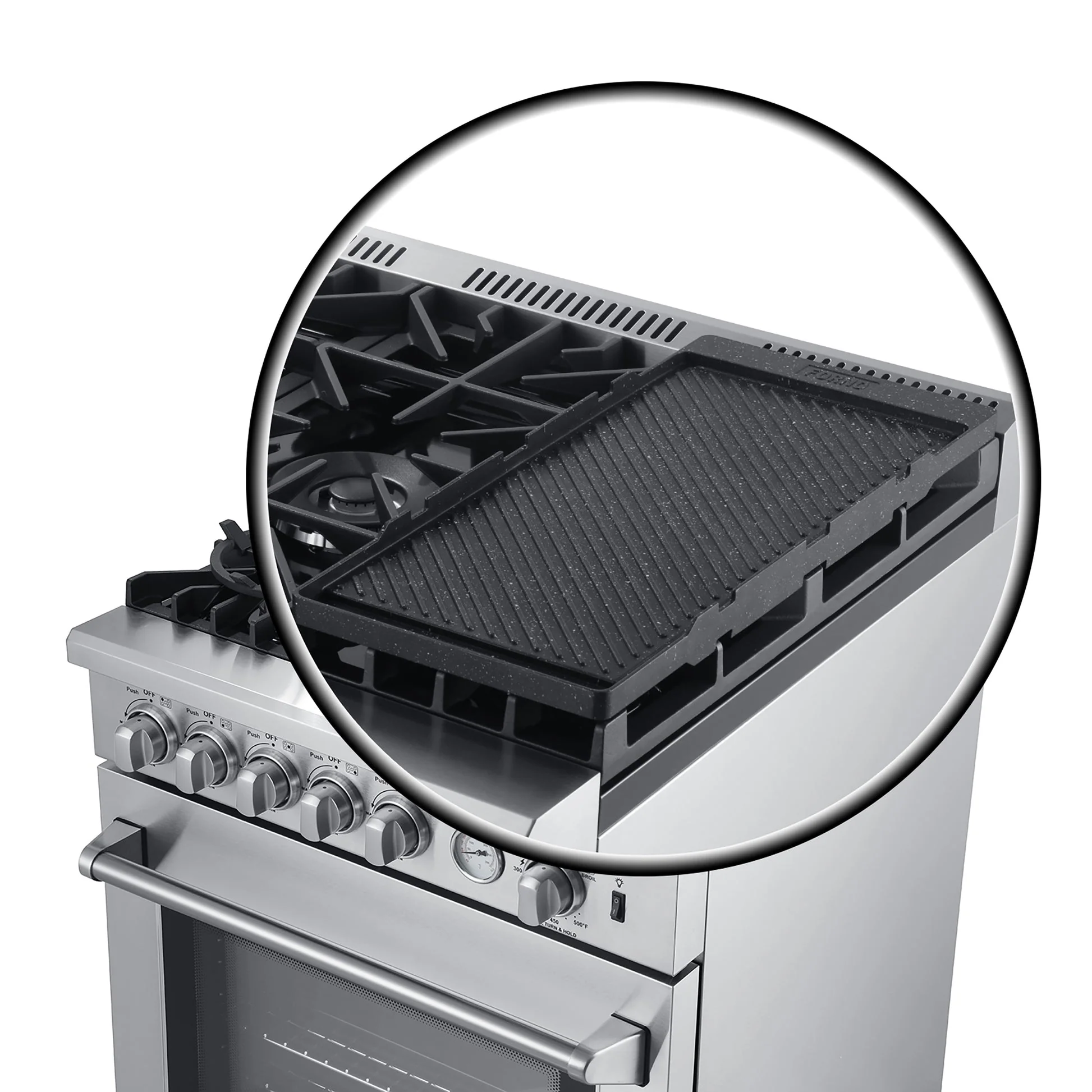 Forno Lazio 30-Inch Freestanding Gas Range, 4 Burners, Convection Oven, Energy Efficient - Image 7