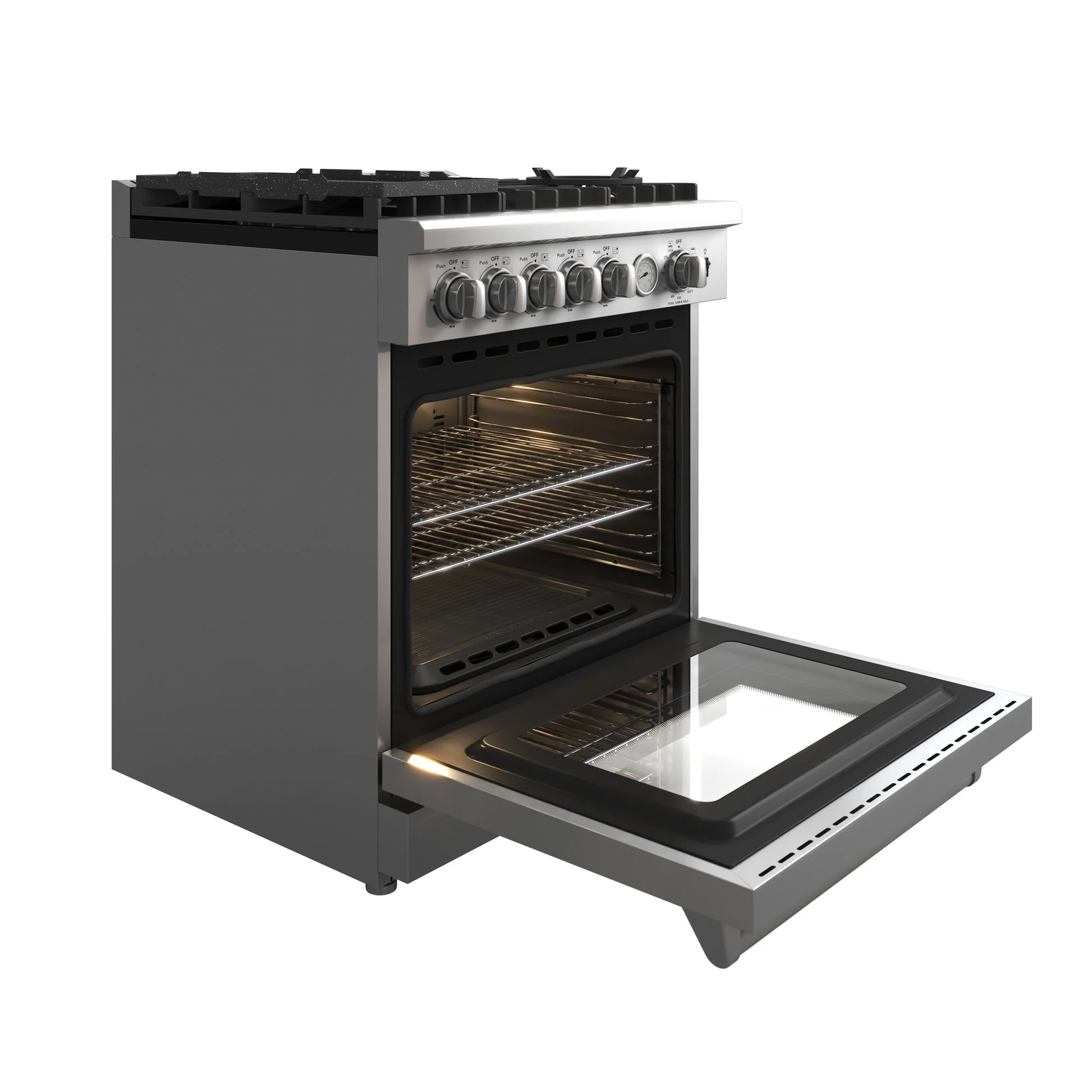Forno Lazio 30-Inch Freestanding Gas Range, 4 Burners, Convection Oven, Energy Efficient - Image 8
