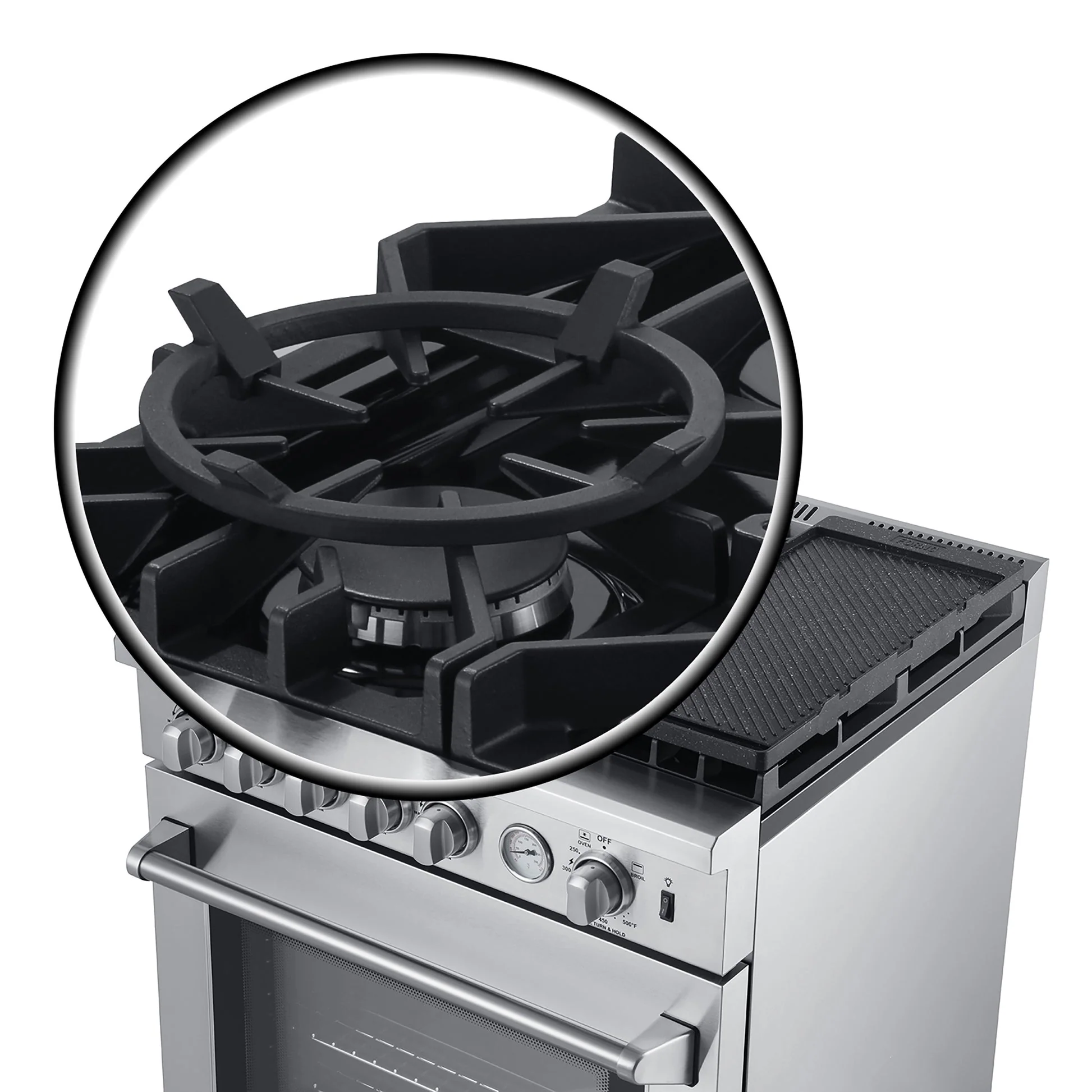 Forno Lazio 30-Inch Freestanding Gas Range, 4 Burners, Convection Oven, Energy Efficient - Image 9