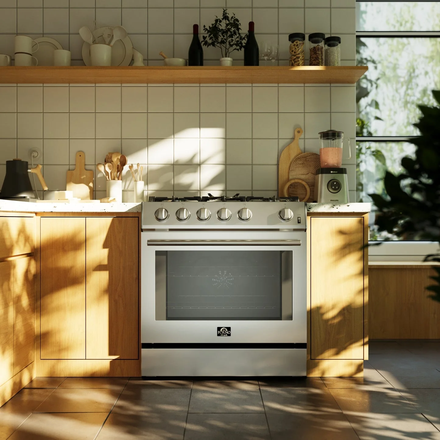 Forno Leonardo 30-Inch Stainless Steel Gas Range, 5 Sealed Burners, 5 cu.ft. Convection Oven - Image 12