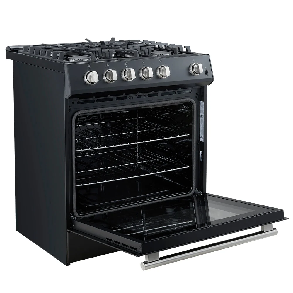 Forno Leonardo Espresso 30-Inch Gas Range, 5 Burners, 39,500 BTU, 5 cu.ft Convection Oven - Image 9