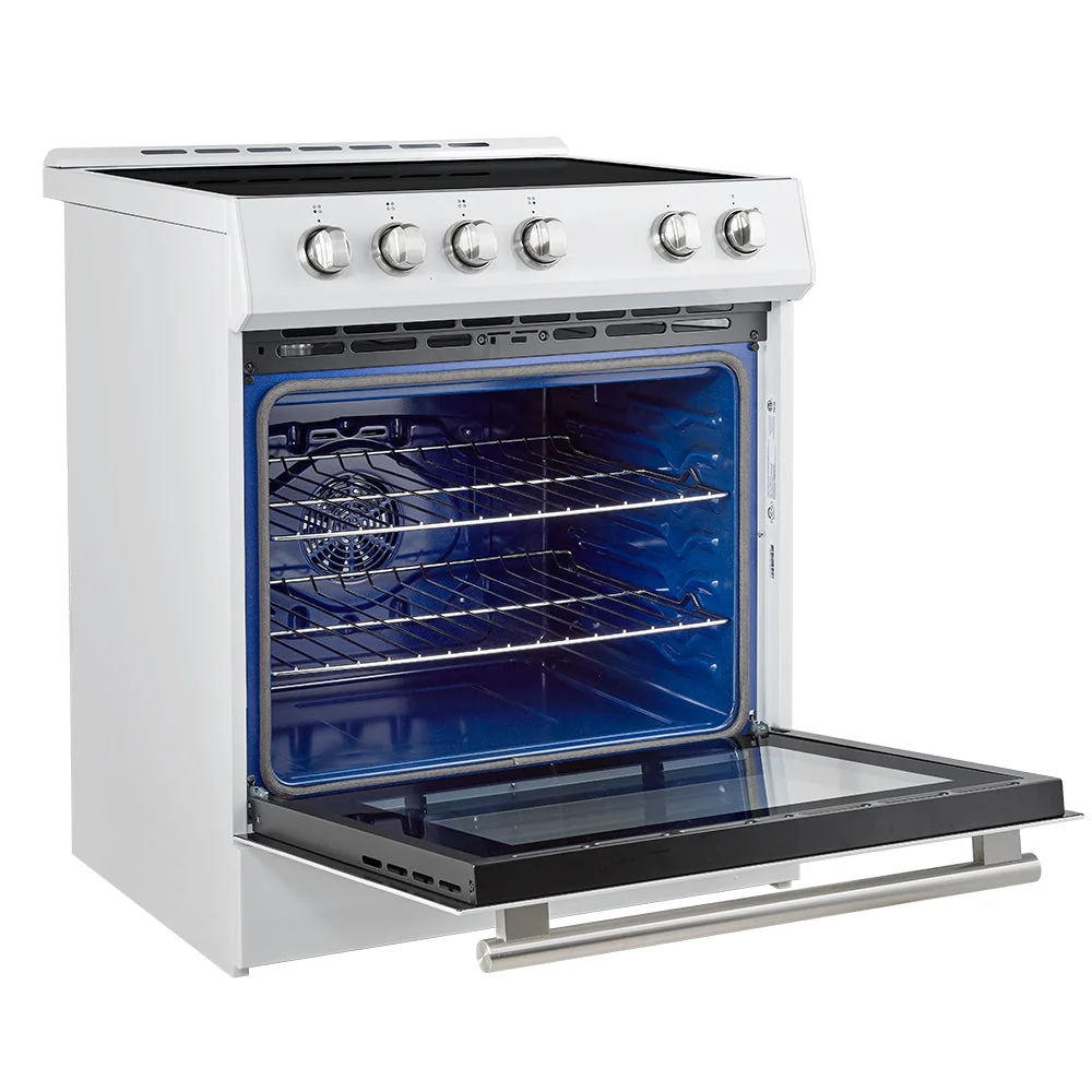 Forno Leonardo Espresso 30-Inch Slide-In Induction Range, Convection Oven, 5 Cooking Zones, Touch Control Panel - Image 23