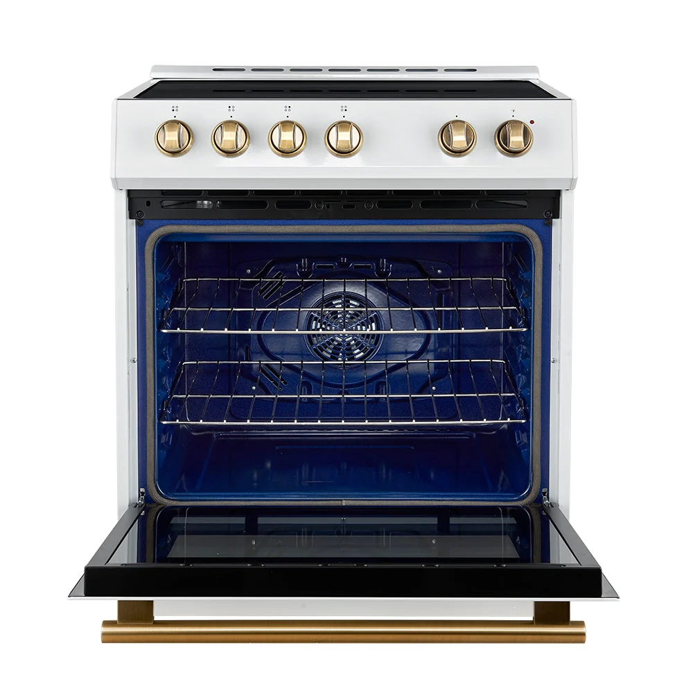 Forno Leonardo Espresso 30-Inch Slide-In Induction Range, Convection Oven, 5 Cooking Zones, Touch Control Panel - Image 28