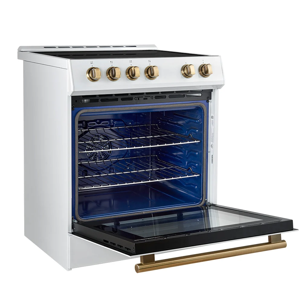Forno Leonardo Espresso 30-Inch Slide-In Induction Range, Convection Oven, 5 Cooking Zones, Touch Control Panel - Image 31