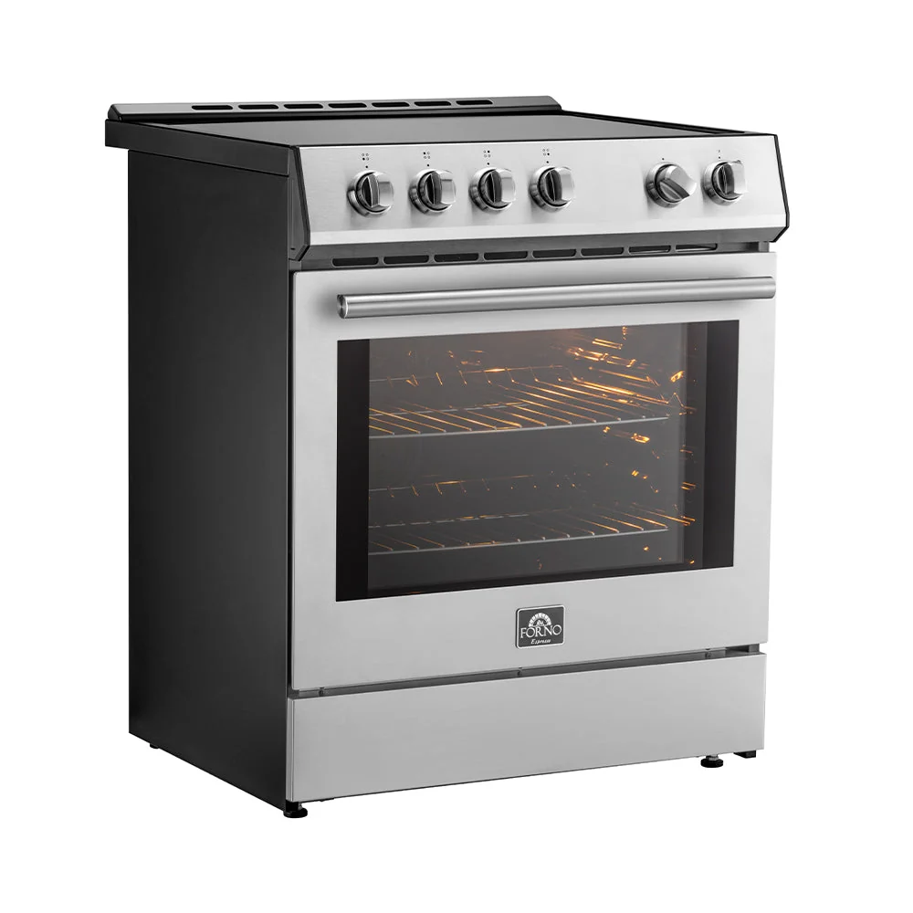 Forno Leonardo Espresso 30-Inch Slide-In Stainless Steel Induction Range, Convection Oven, 5 Cooking Zones - Image 3