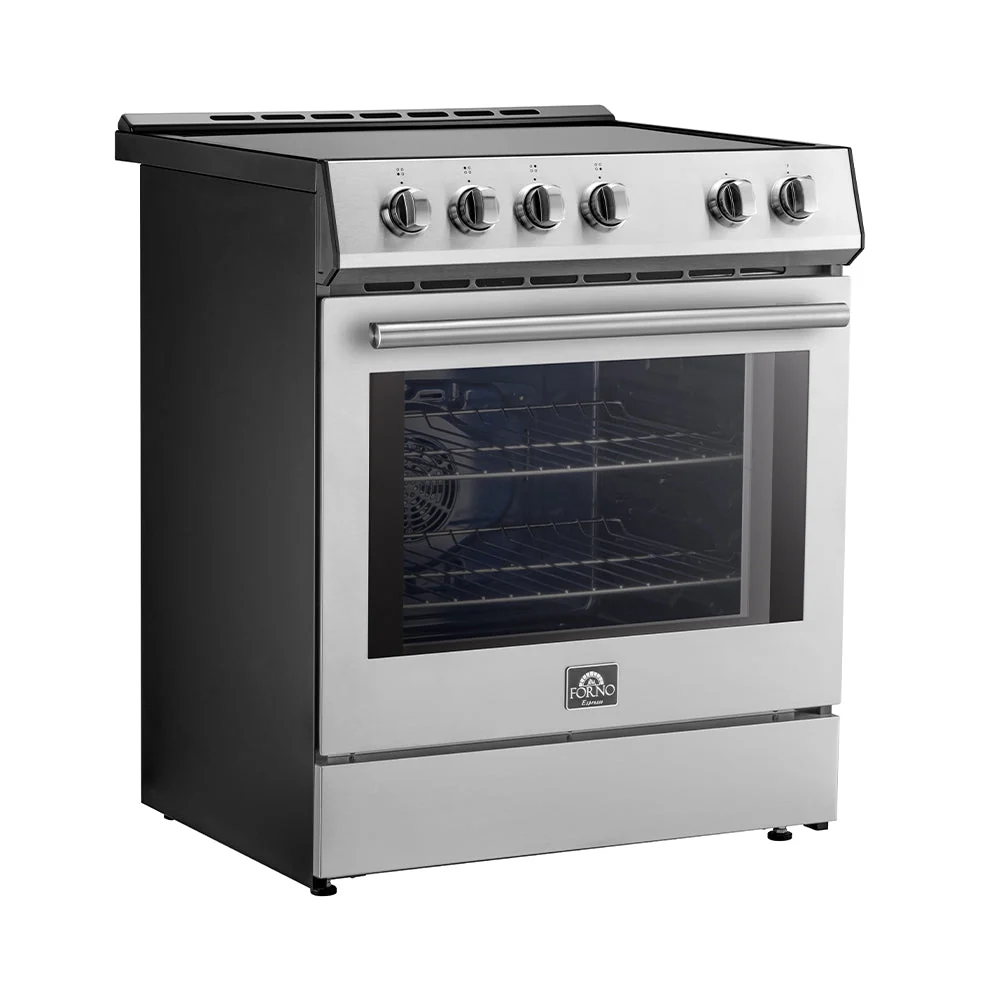 Forno Leonardo Espresso 30-Inch Slide-In Stainless Steel Induction Range, Convection Oven, 5 Cooking Zones - Image 4